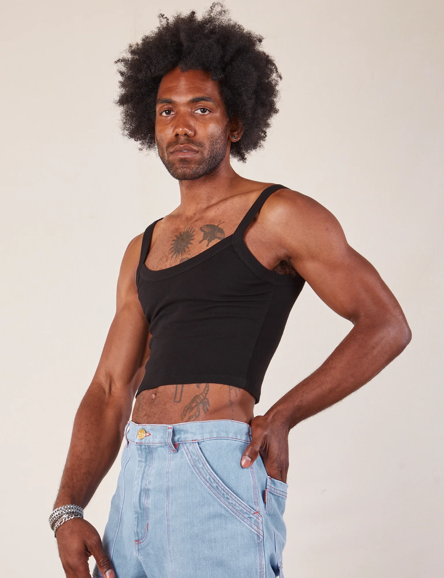 Cropped Cami - Basic Black - Image 10