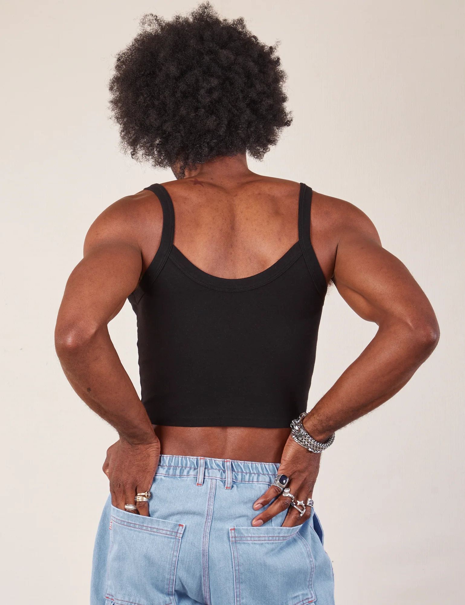 Cropped Cami - Basic Black - Image 11