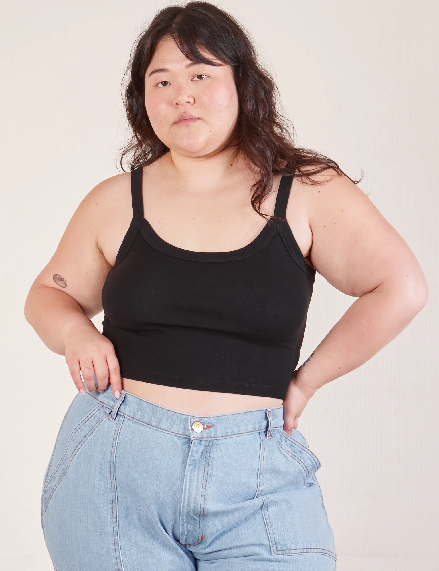 Cropped Cami - Basic Black - Image 13