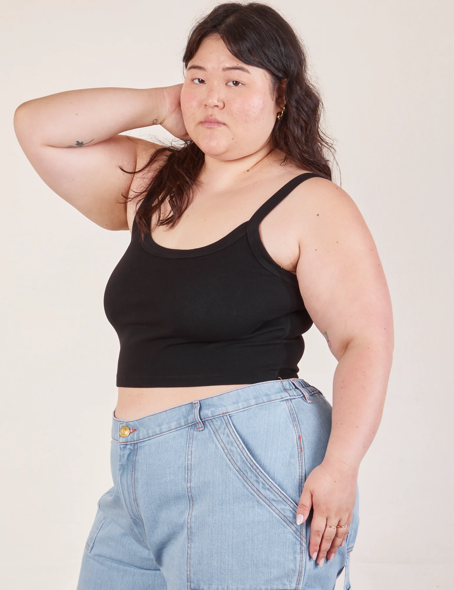 Cropped Cami - Basic Black - Image 15