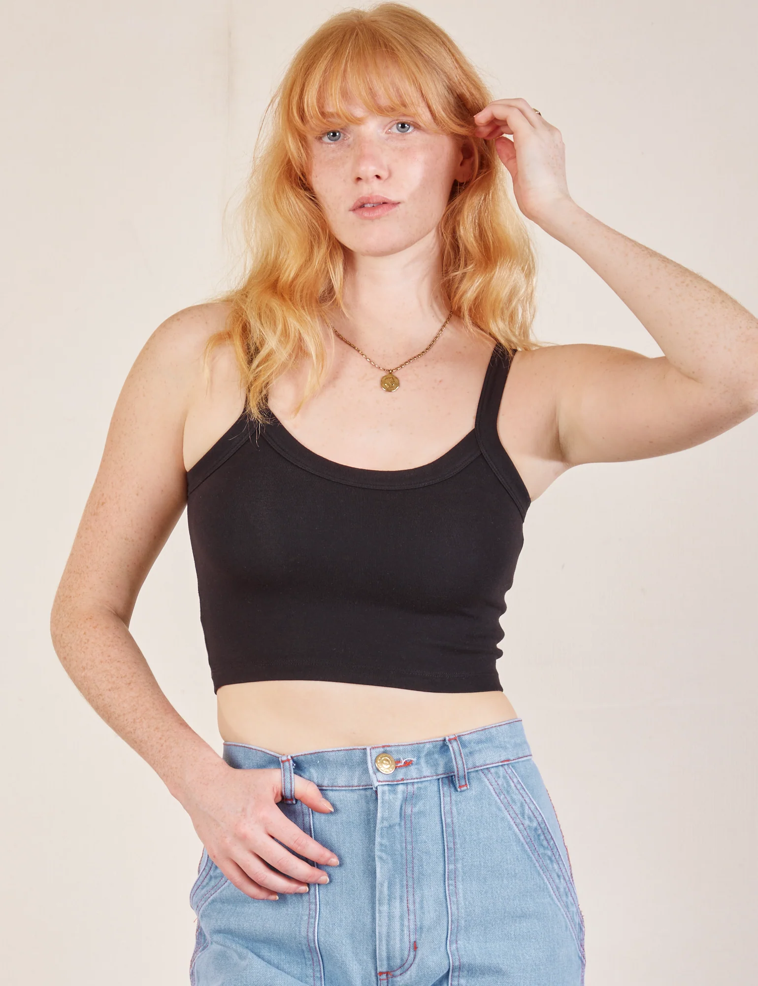 Cropped Cami - Basic Black - Image 18