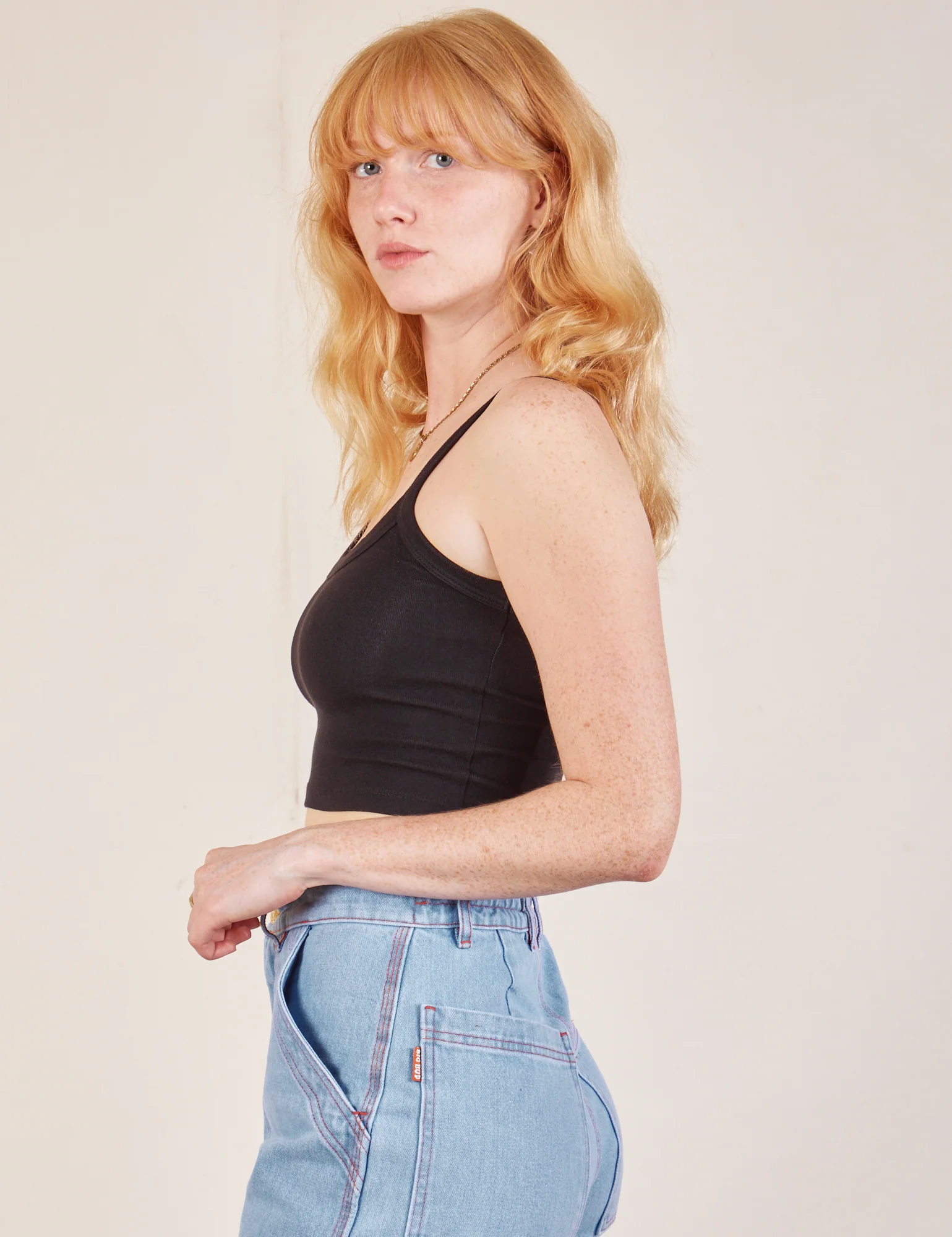 Cropped Cami - Basic Black - Image 19