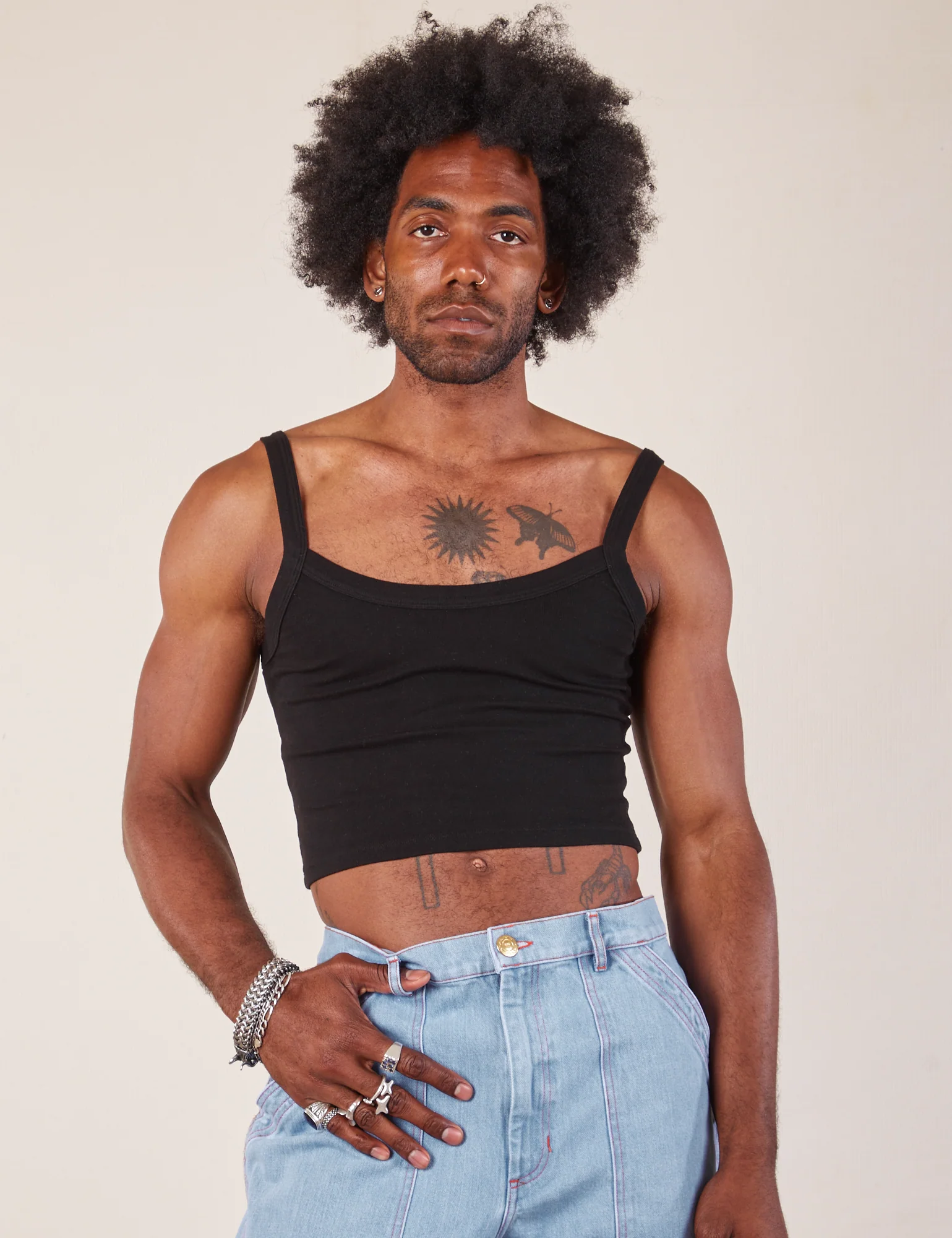 Cropped Cami - Basic Black - Image 8