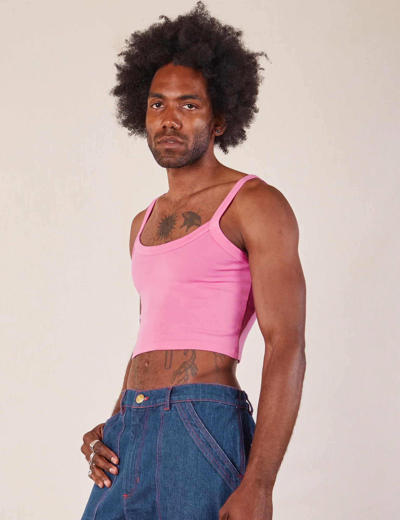 Cropped Cami - Bubblegum Pink - Image 13