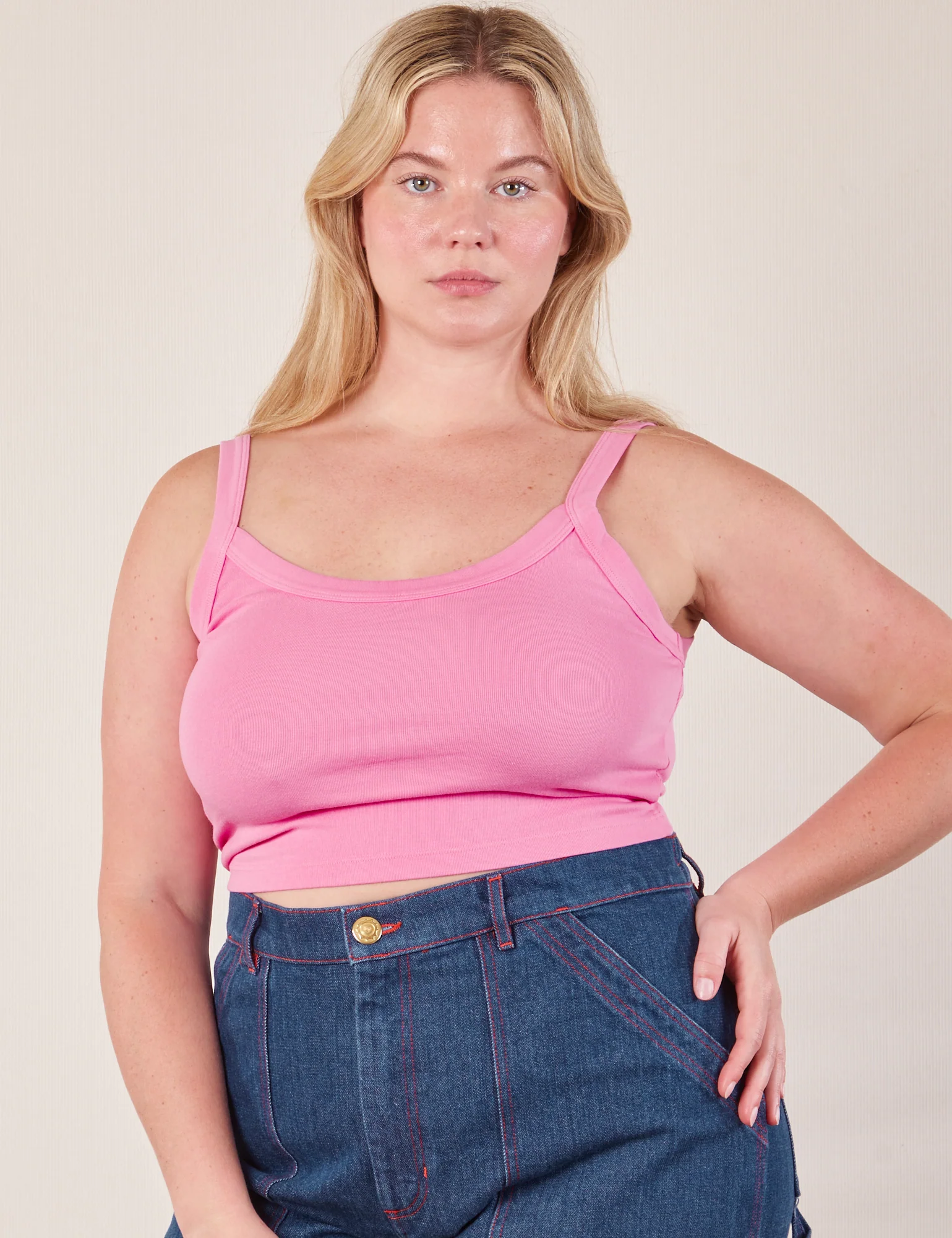 Cropped Cami - Bubblegum Pink - Image 17