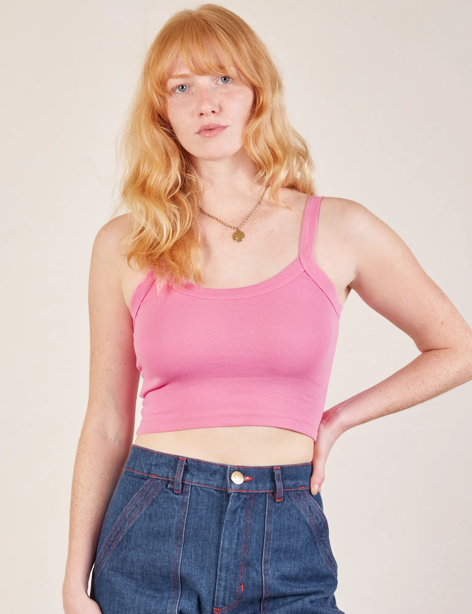 Cropped Cami - Bubblegum Pink - Image 7