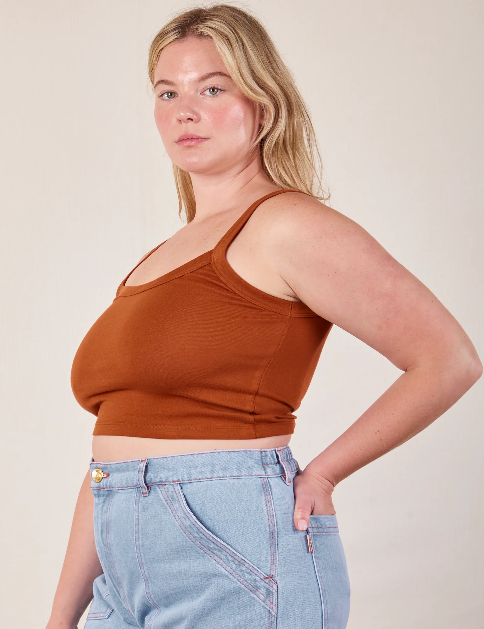 Cropped Cami - Burnt Terracotta - Image 22