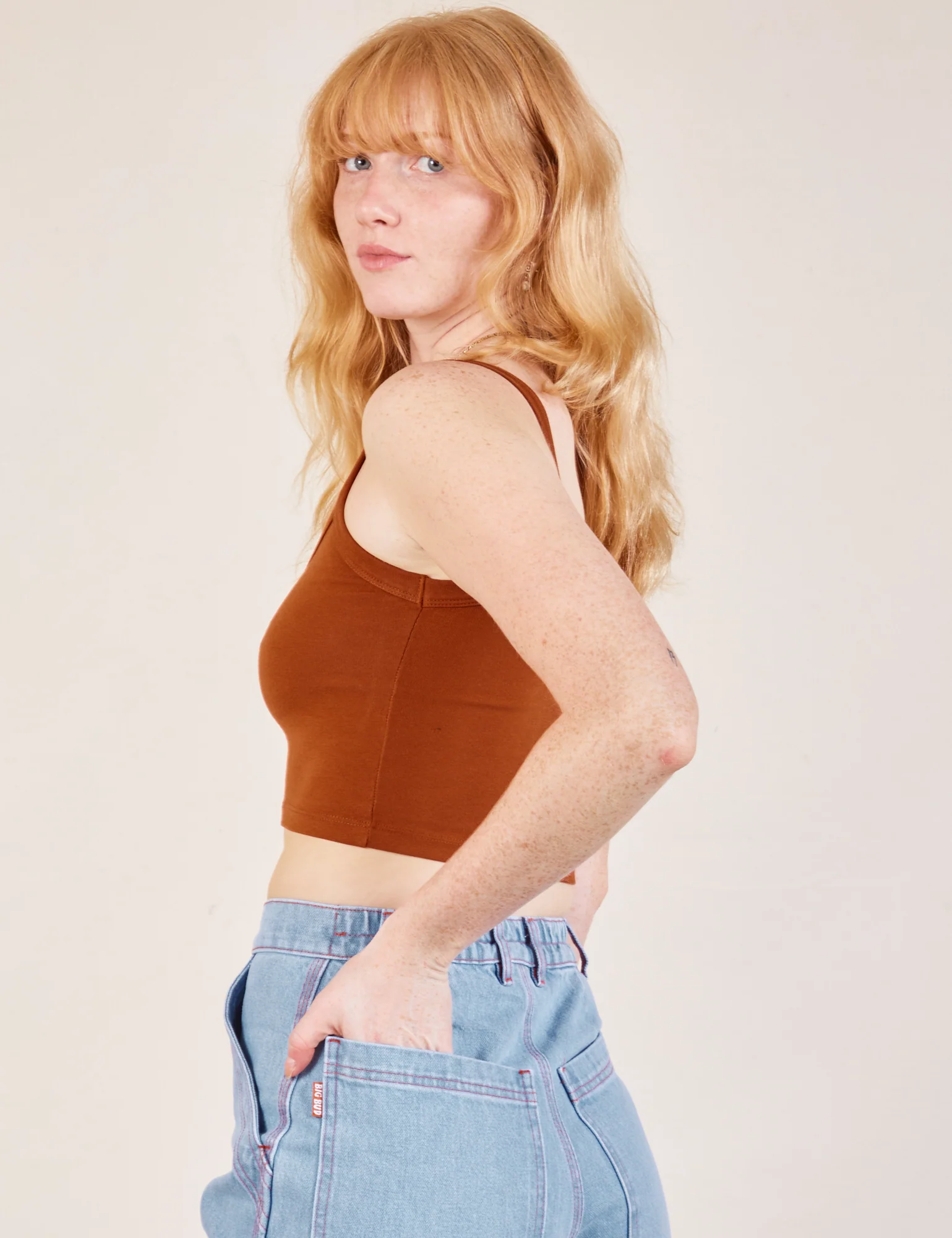 Cropped Cami - Burnt Terracotta - Image 3