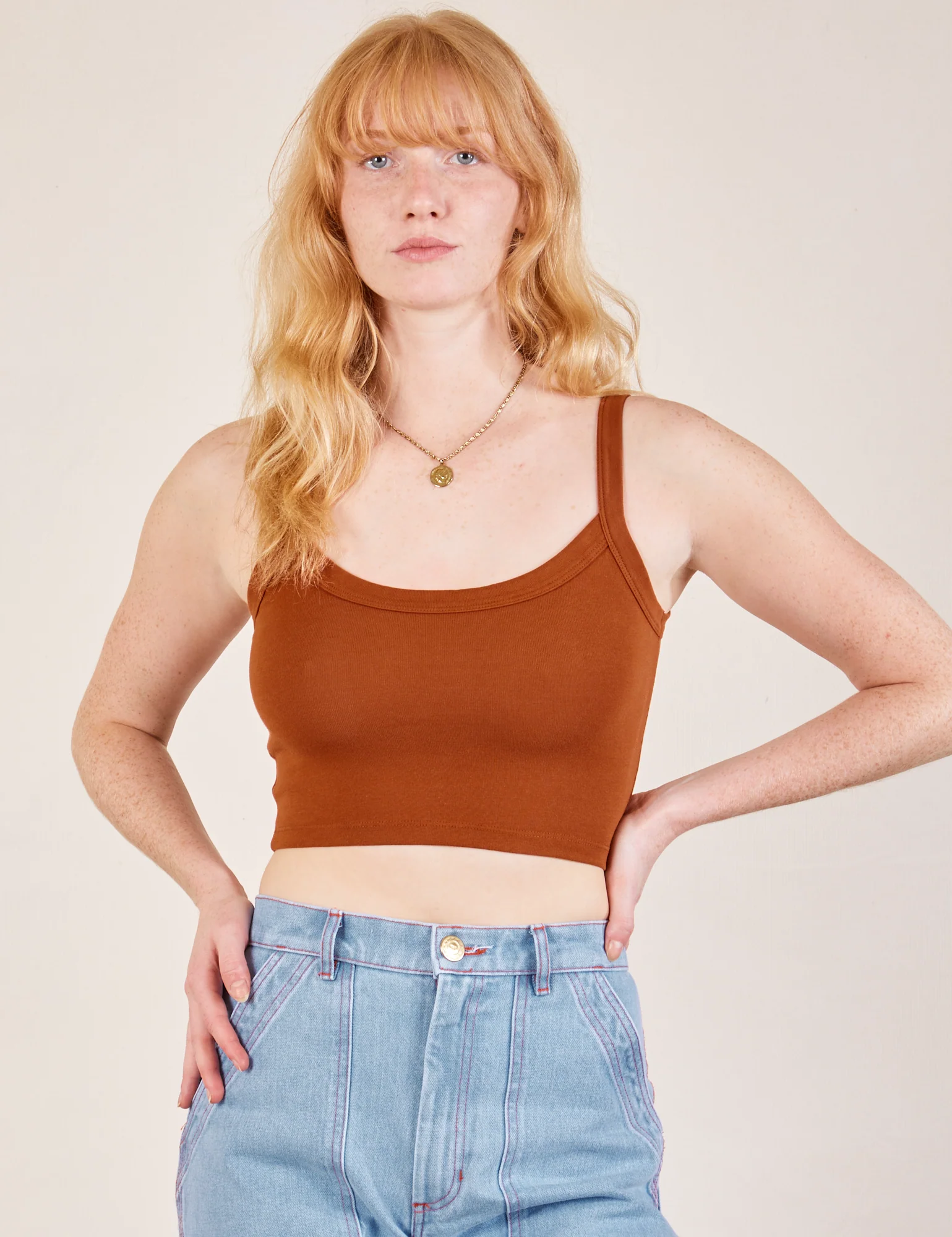Cropped Cami - Burnt Terracotta - Image 7