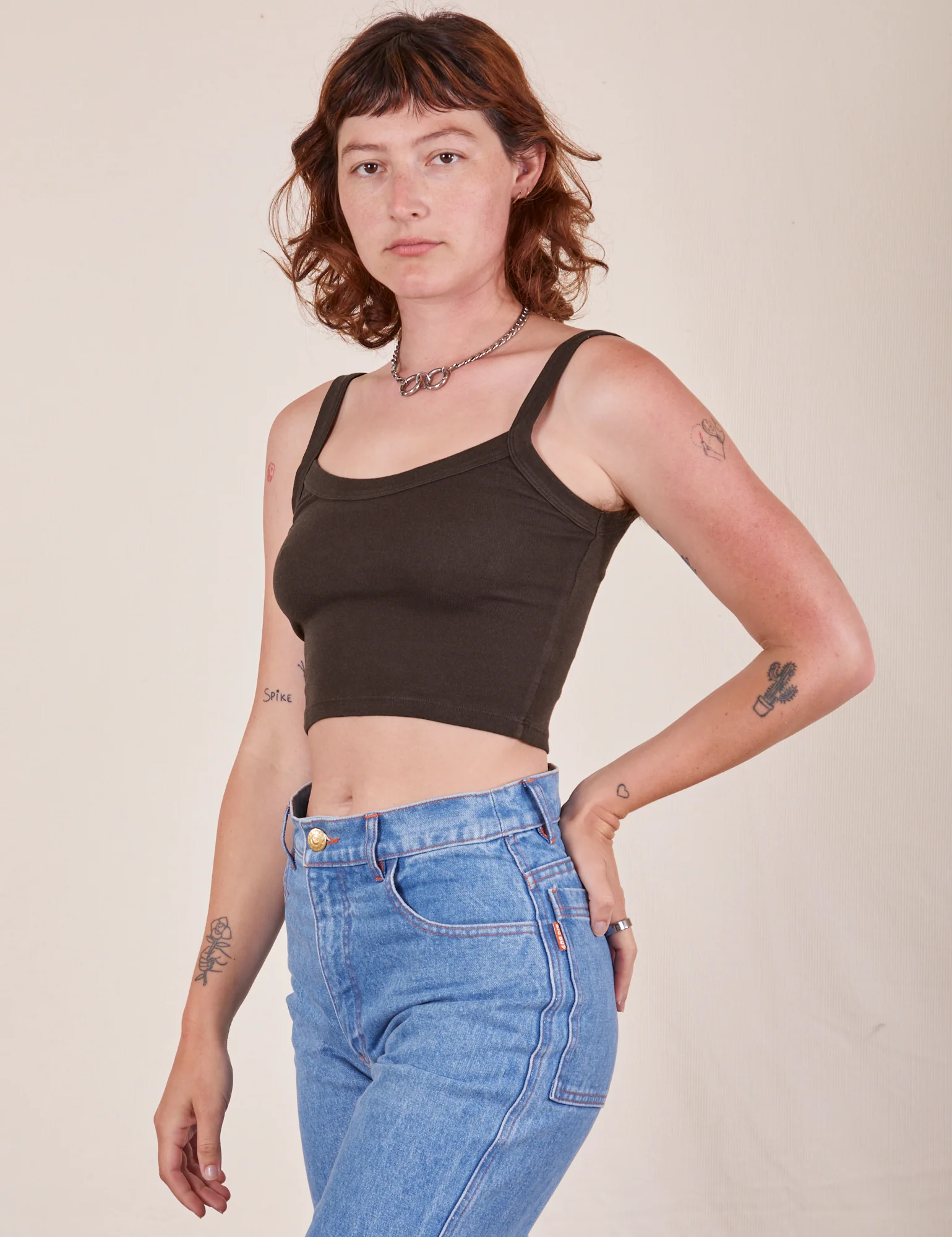 Cropped Cami - Espresso Brown - Image 20