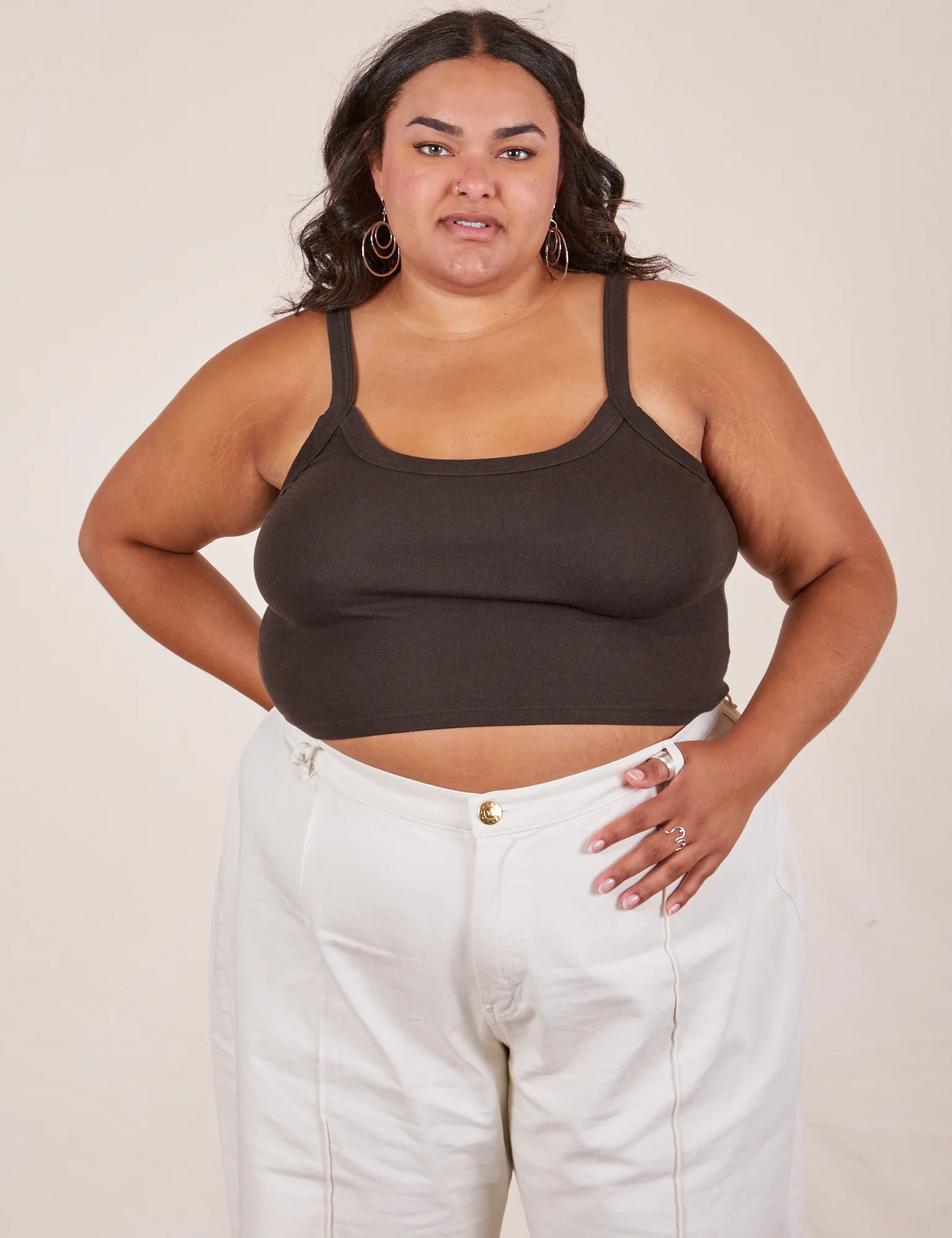 Cropped Cami - Espresso Brown - Image 8
