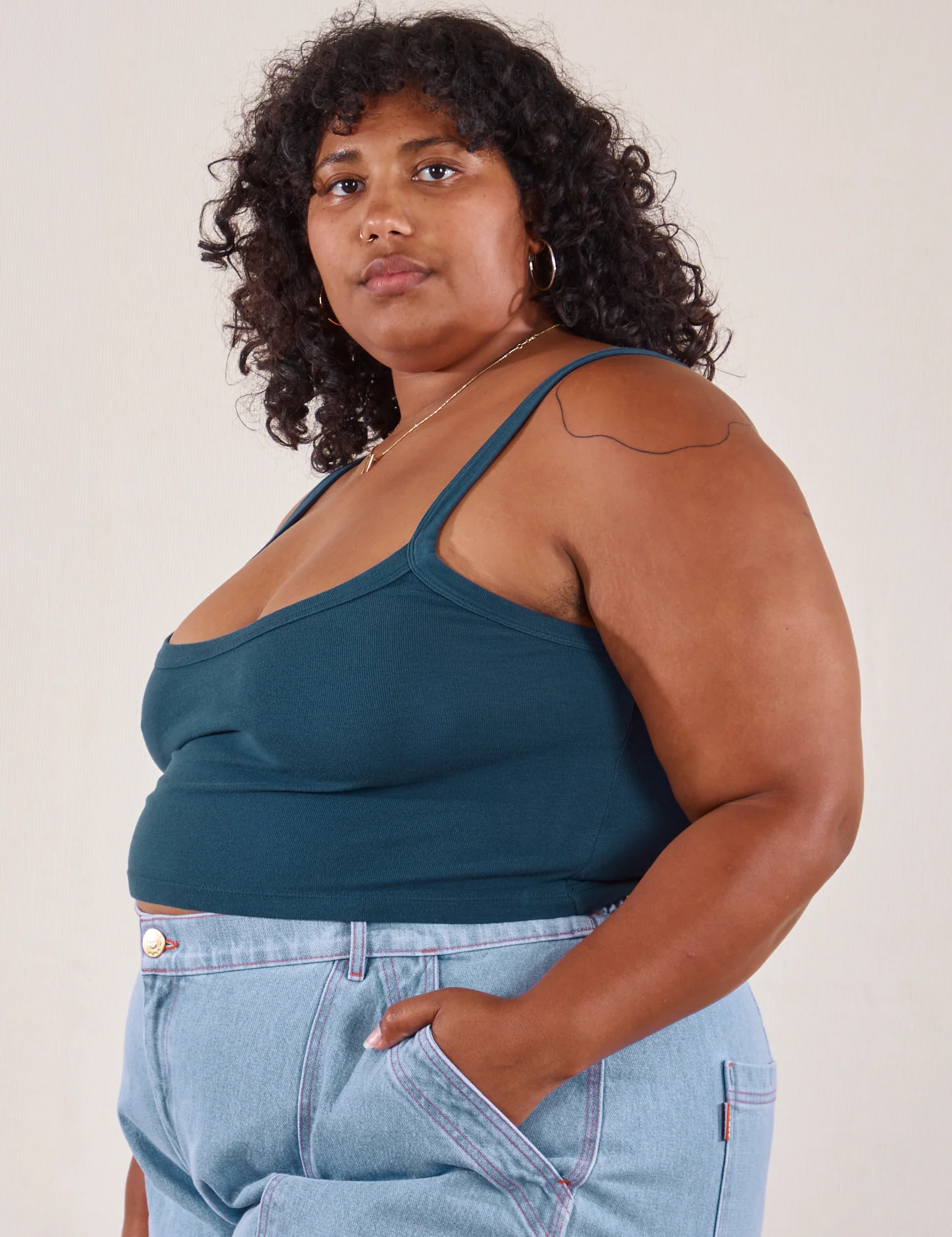 Cropped Cami - Lagoon - Image 4