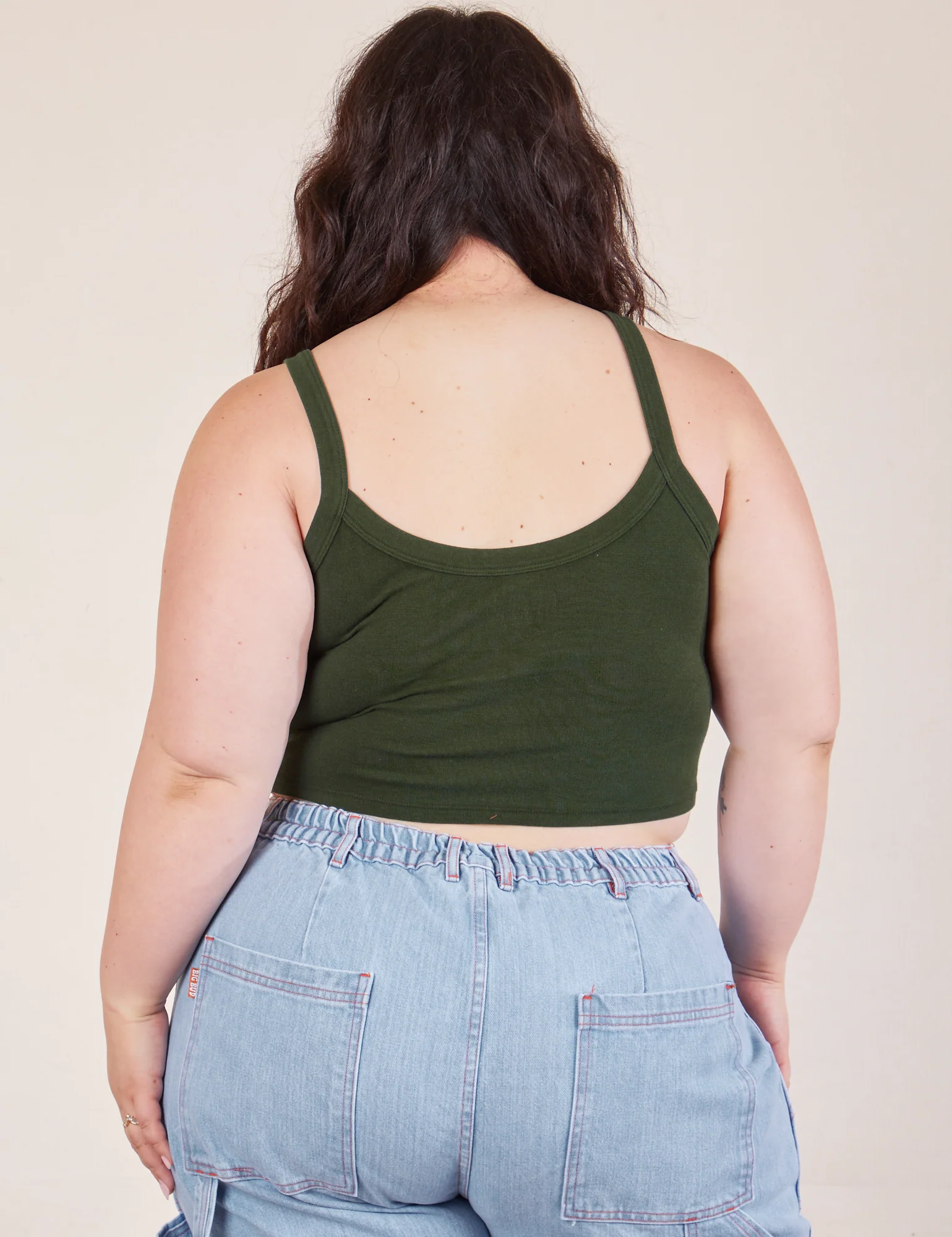 Cropped Cami - Swamp Green - Image 11