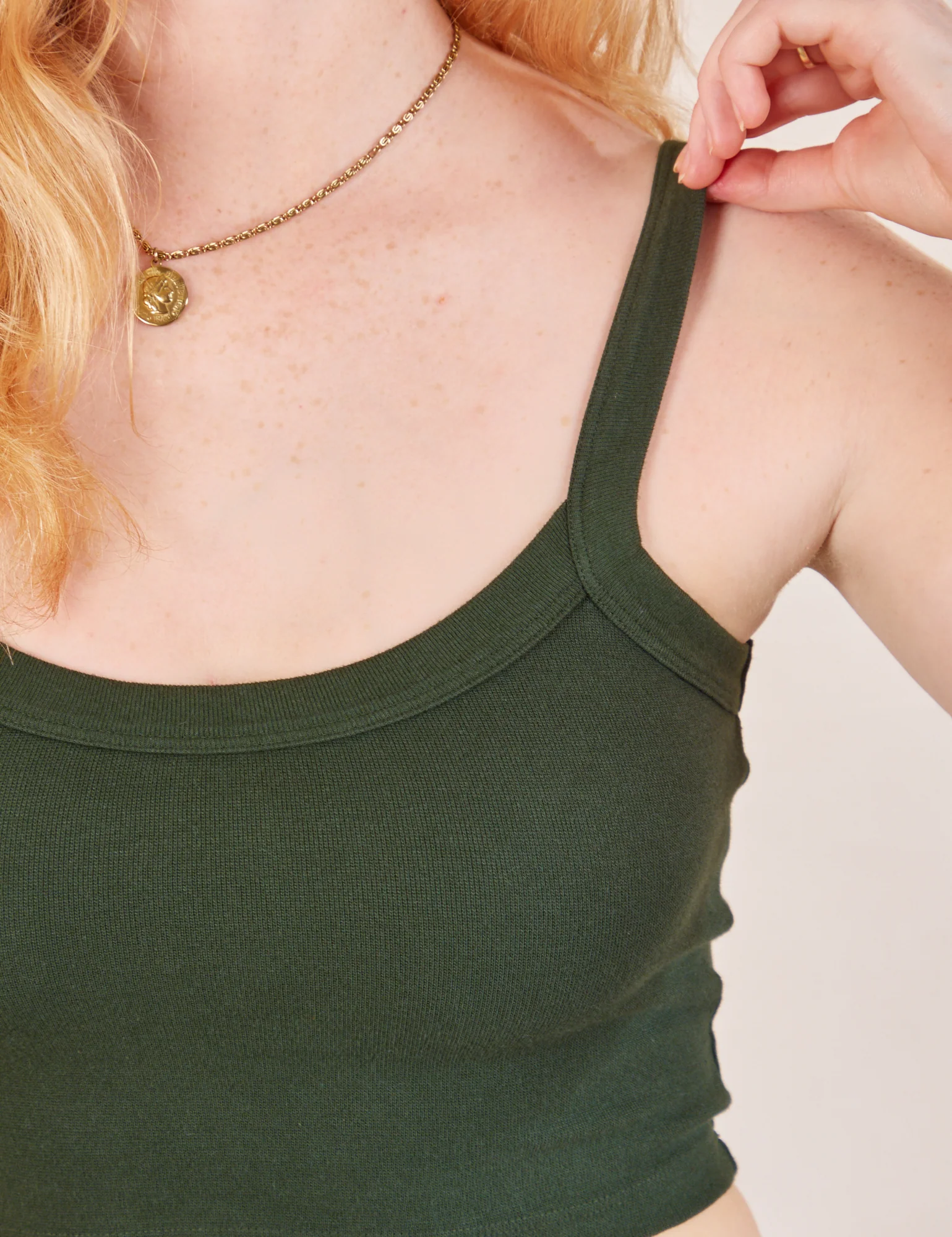 Cropped Cami - Swamp Green - Image 4