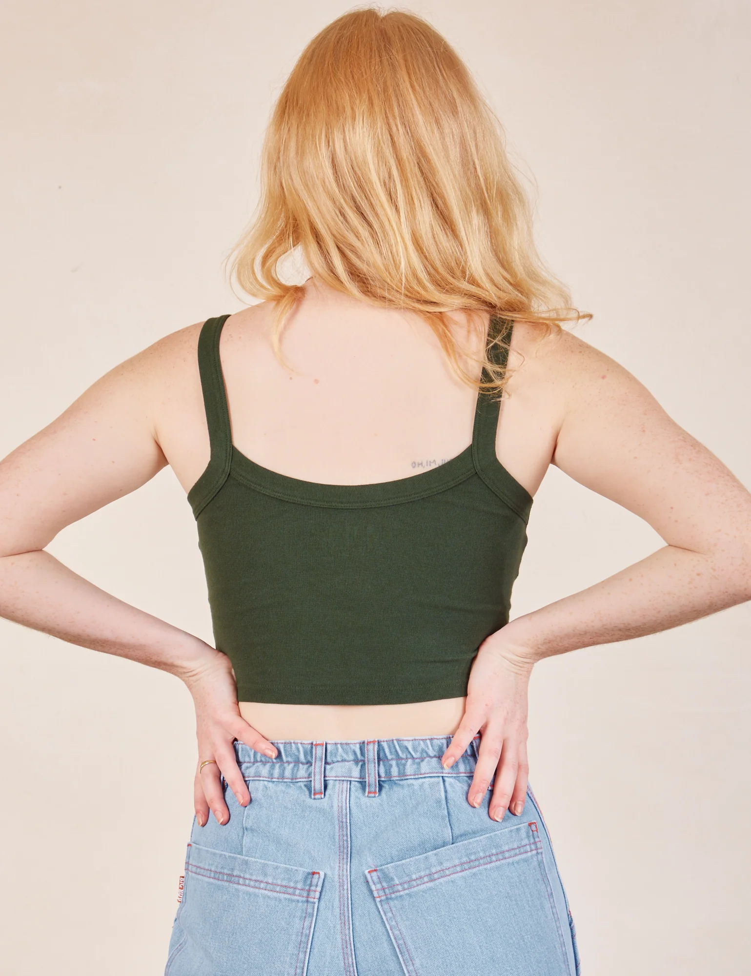Cropped Cami - Swamp Green - Image 7