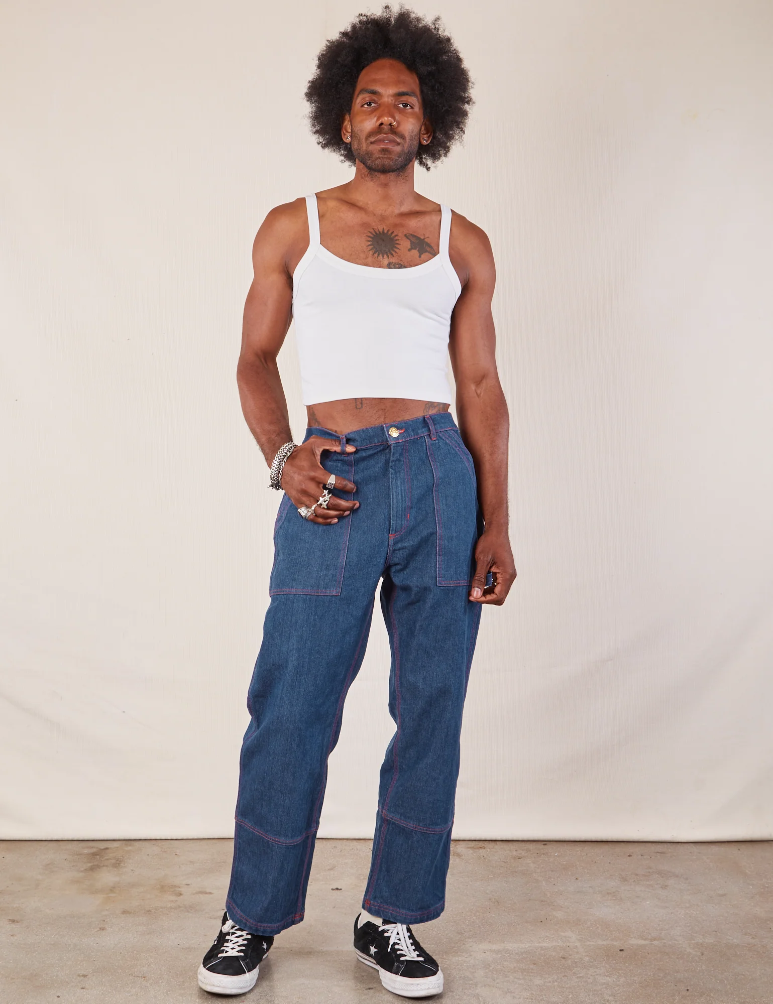 Cropped Cami - Vintage Tee White - Image 14