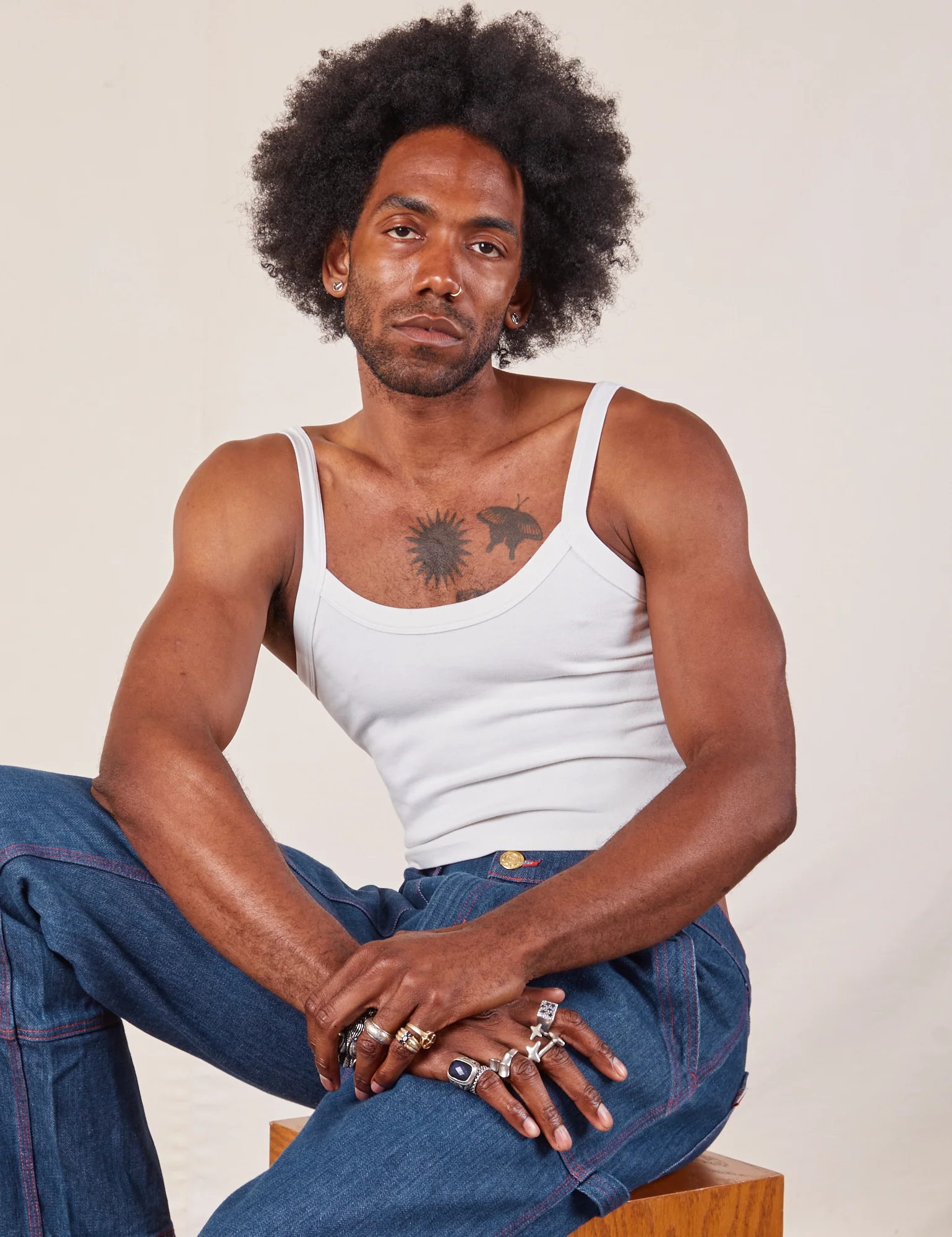 Cropped Cami - Vintage Tee White - Image 18