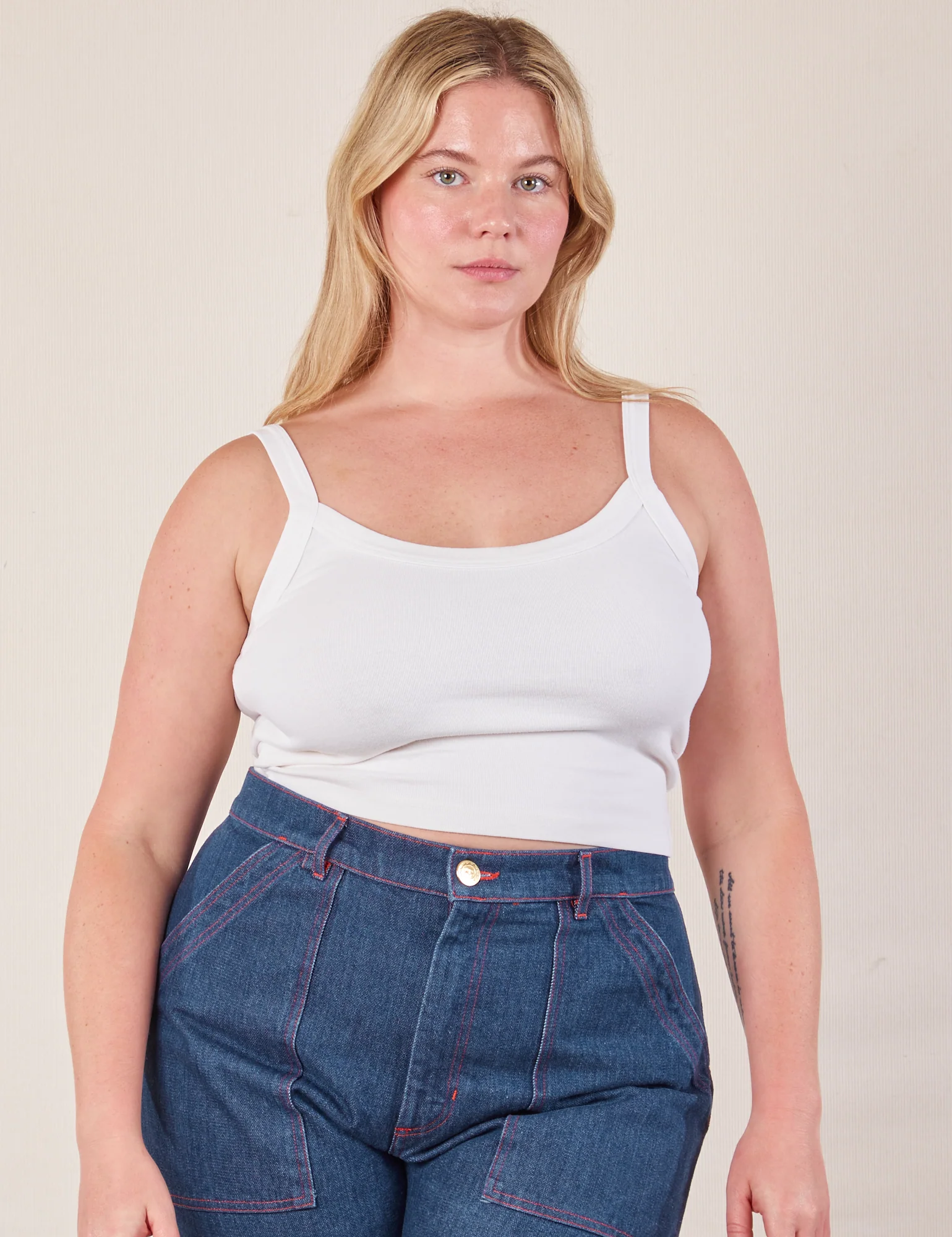 Cropped Cami - Vintage Tee White - Image 19