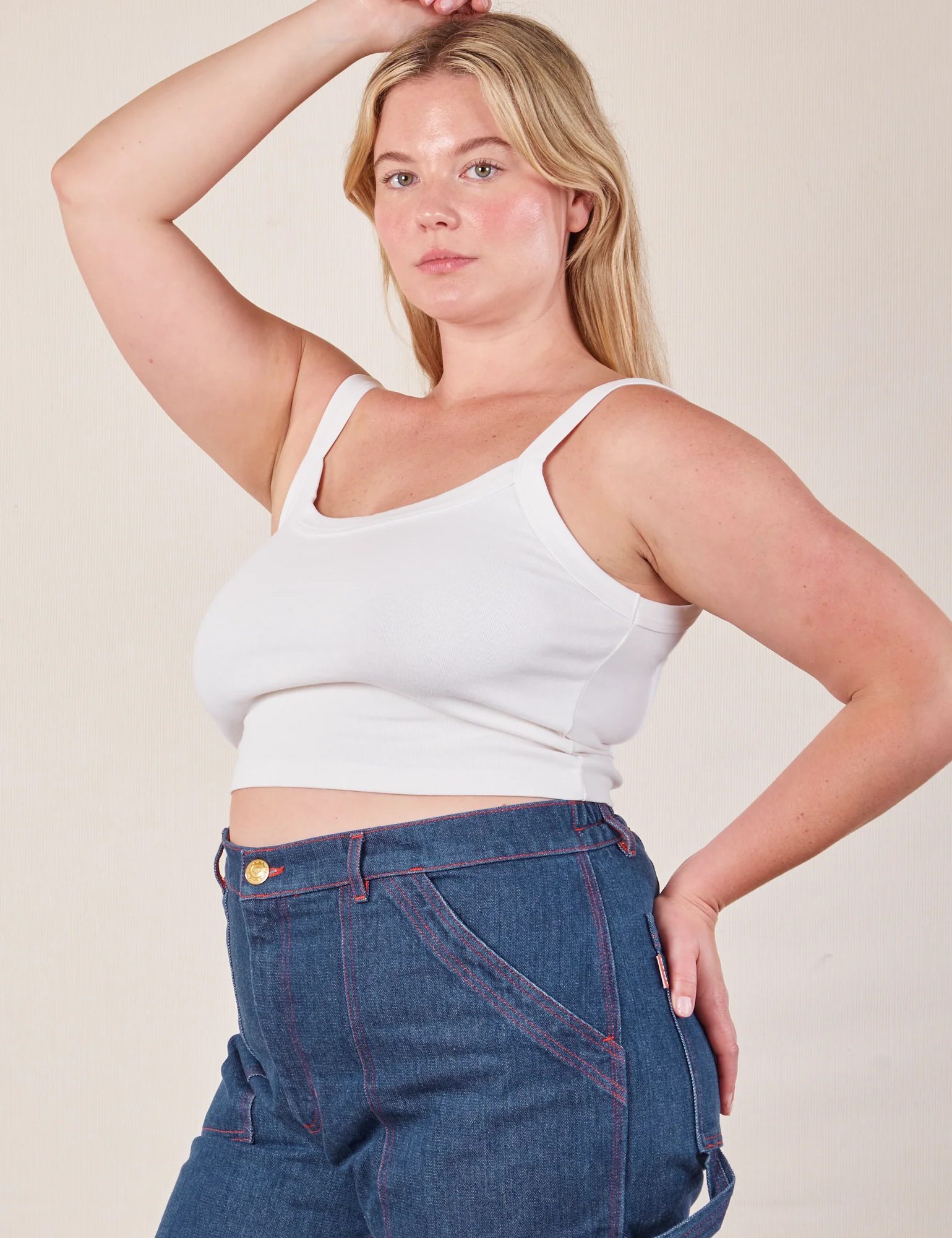 Cropped Cami - Vintage Tee White - Image 22