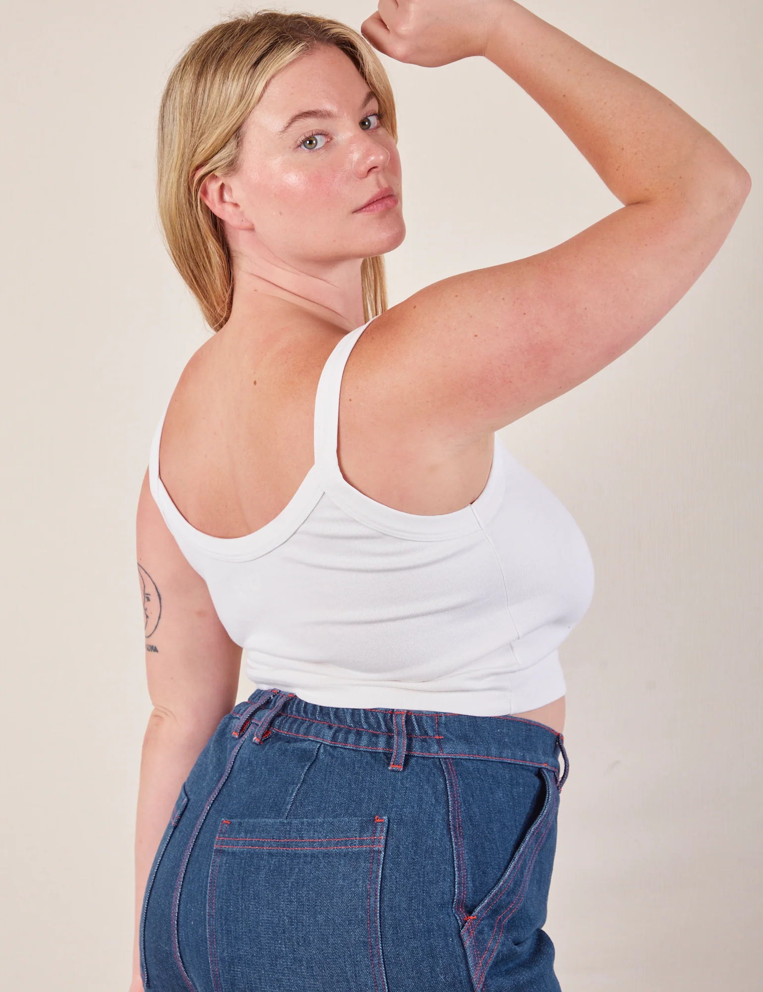 Cropped Cami - Vintage Tee White - Image 24