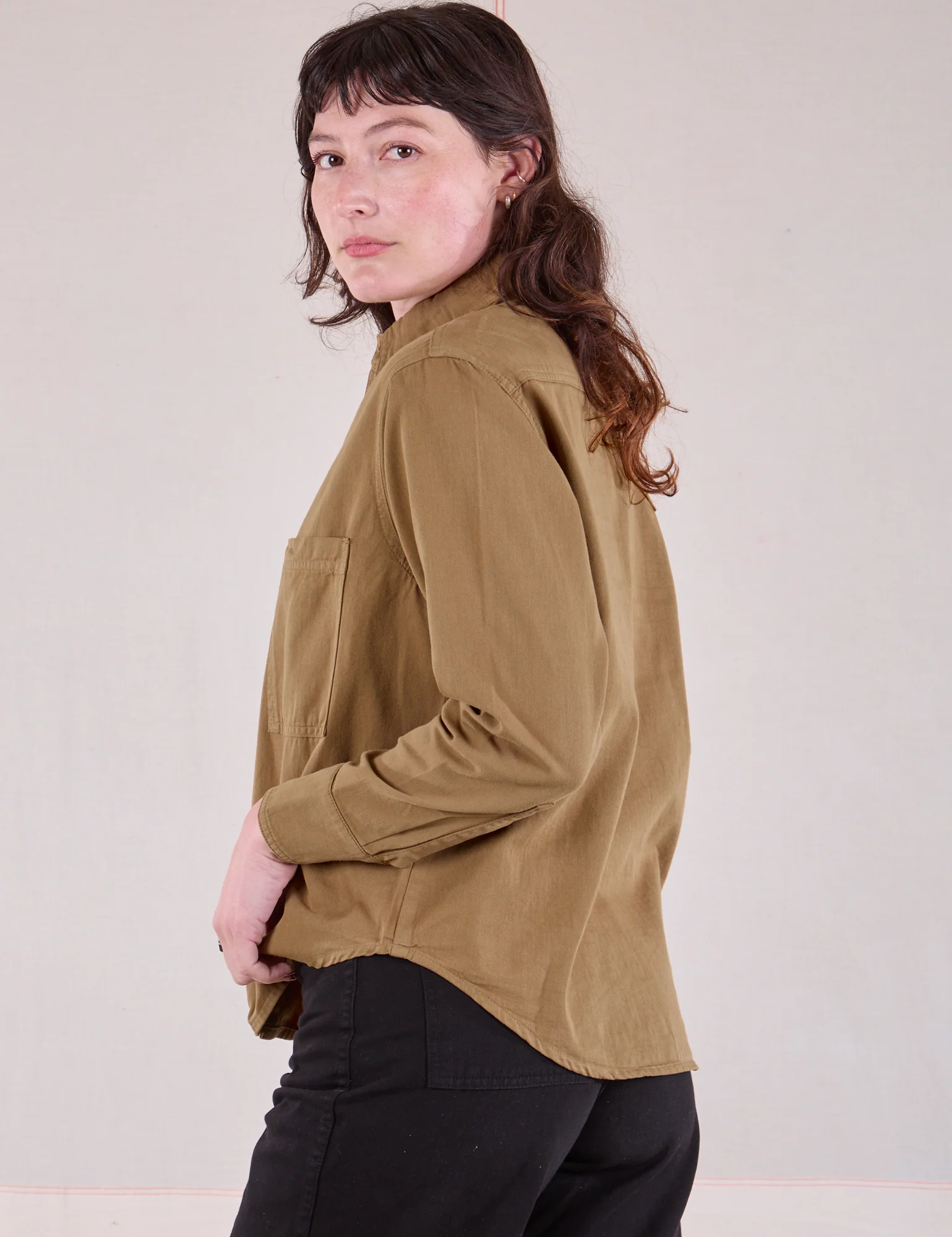 Cropped Overshirt - Desert Brown - Image 17