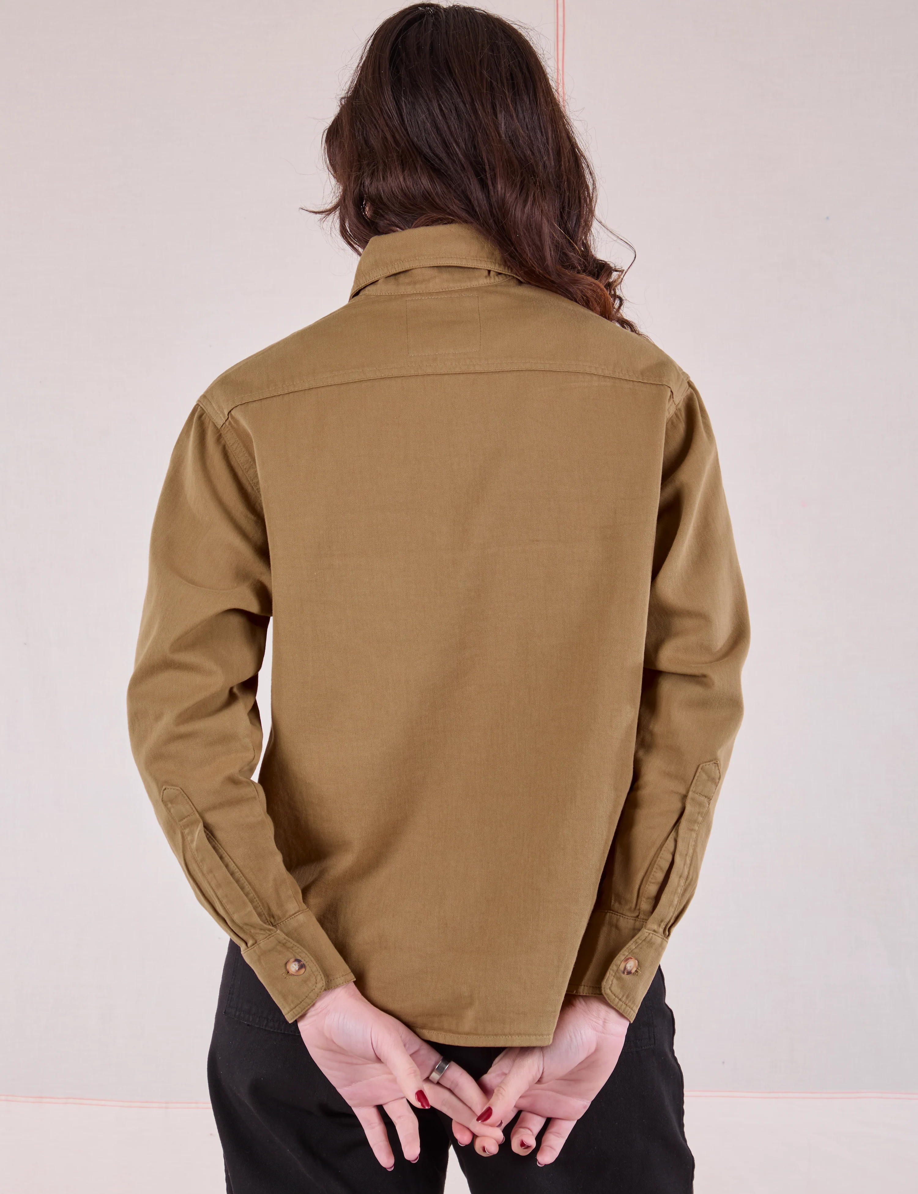 Cropped Overshirt - Desert Brown - Image 19