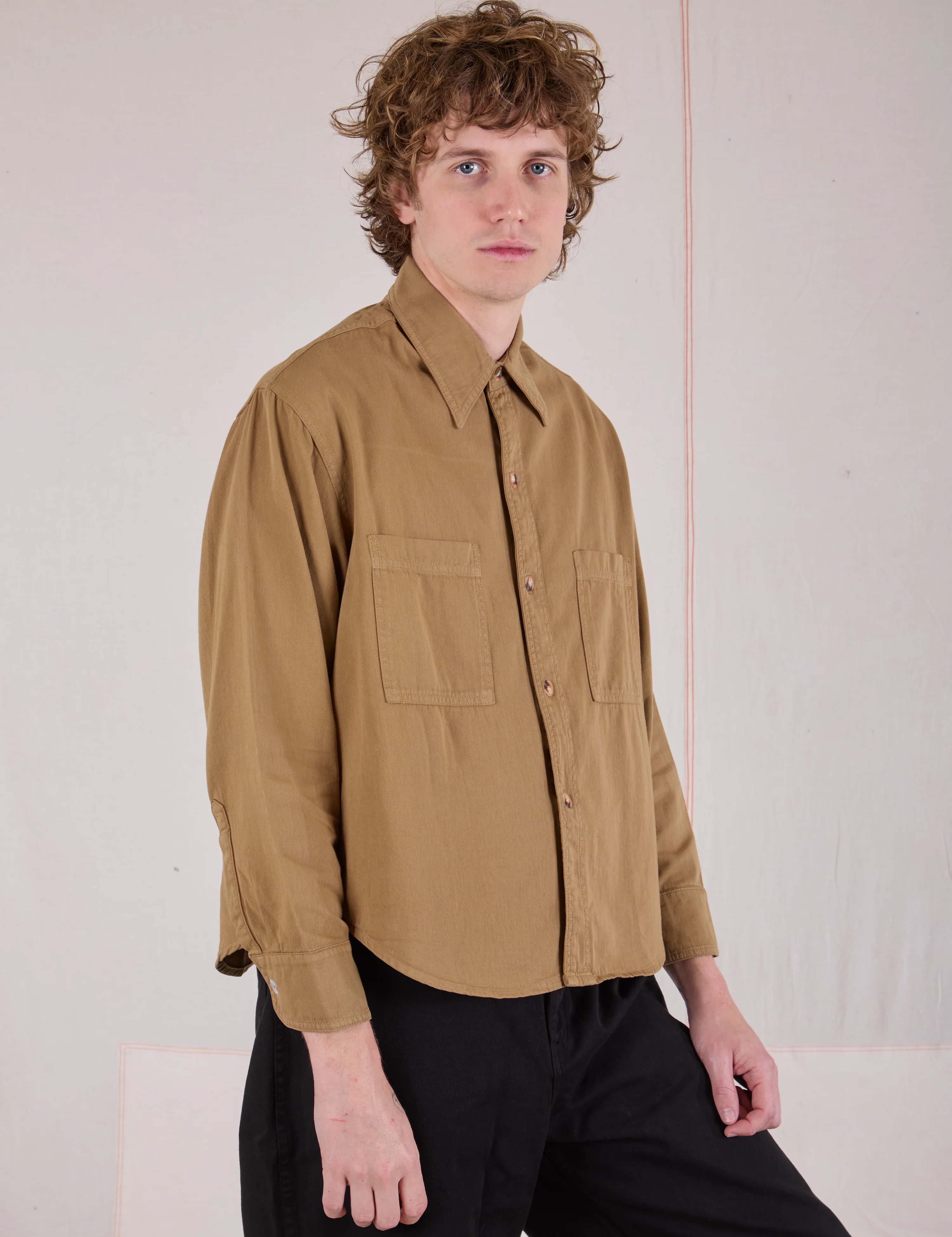 Cropped Overshirt - Desert Brown - Image 4