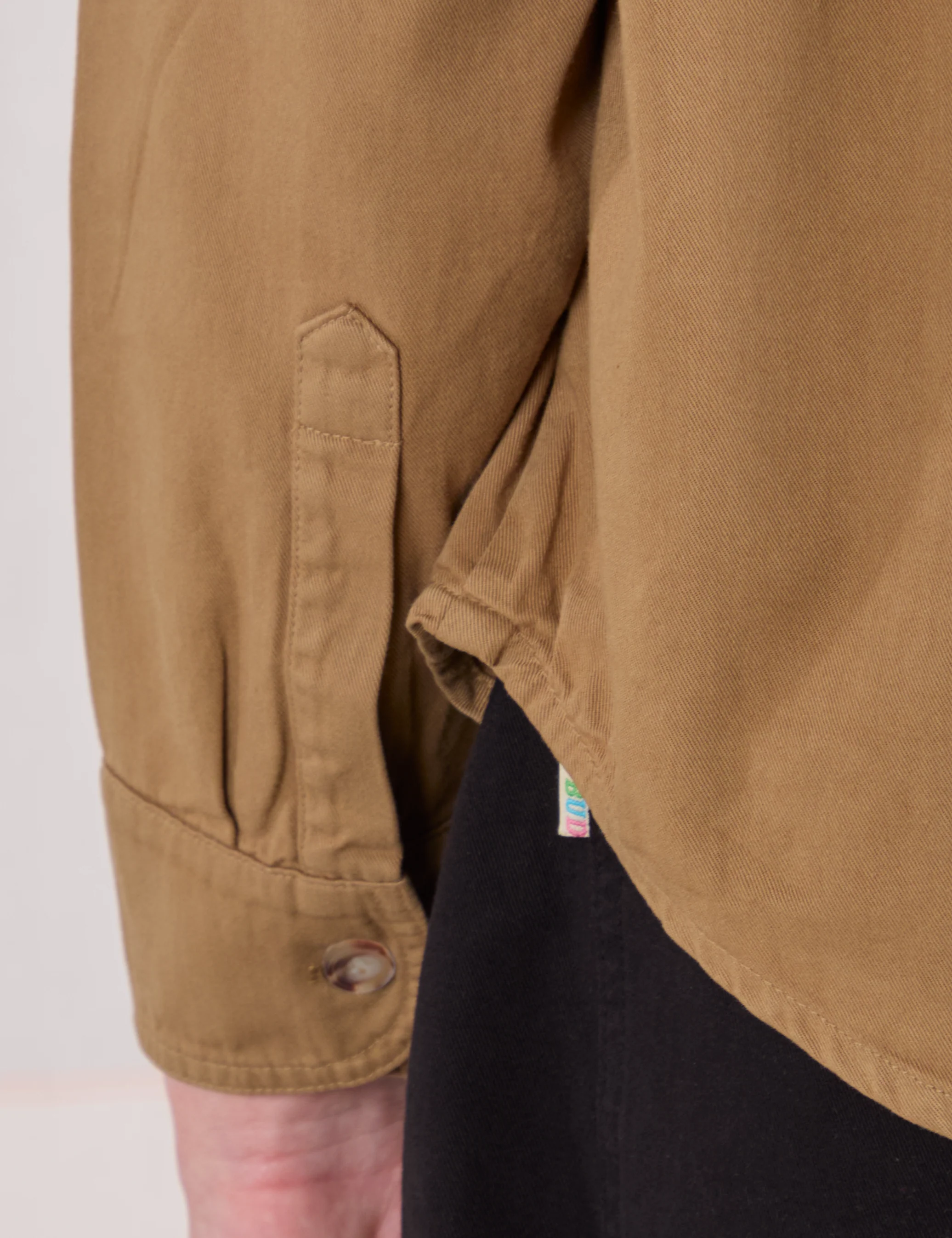 Cropped Overshirt - Desert Brown - Image 5