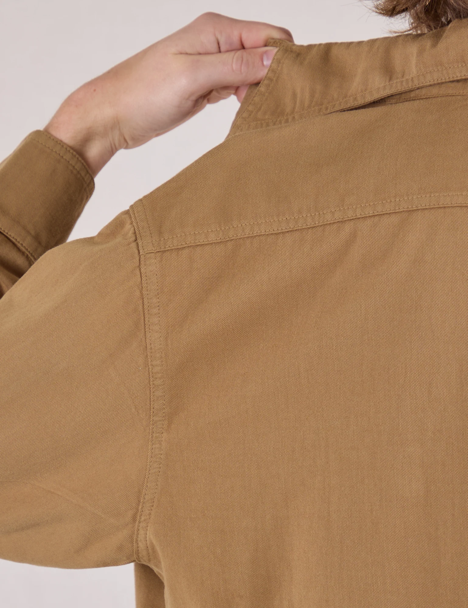 Cropped Overshirt - Desert Brown - Image 7