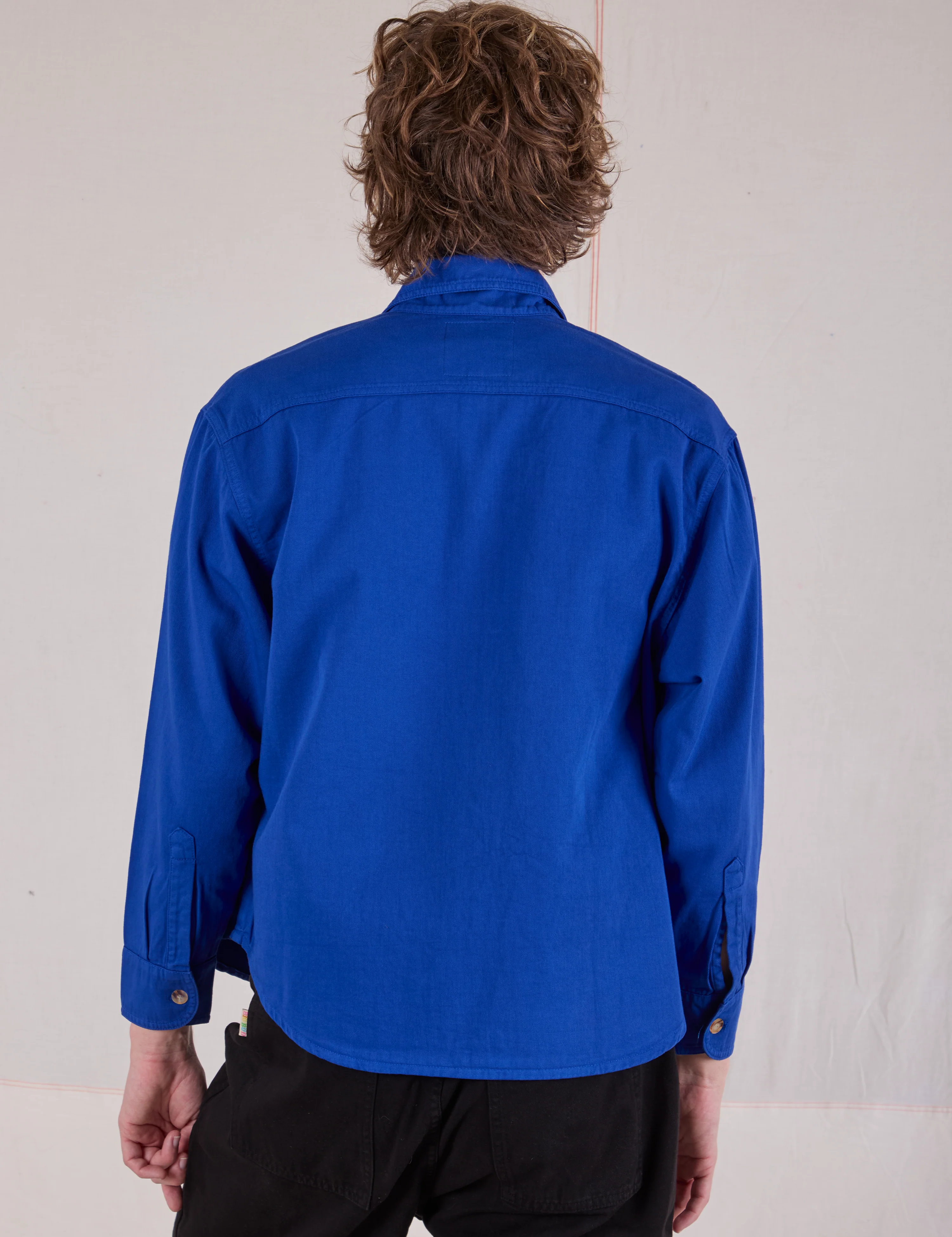 Cropped Overshirt - Royal Blue - Image 22