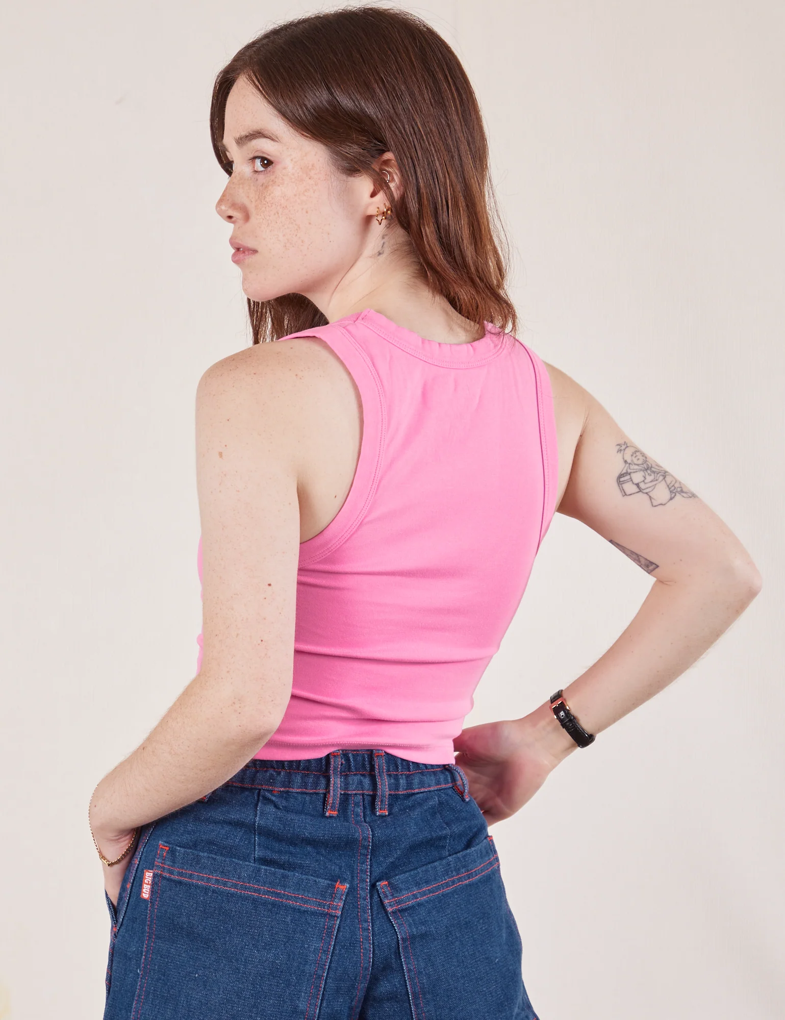 Cropped Tank Top - Bubblegum Pink - Image 14