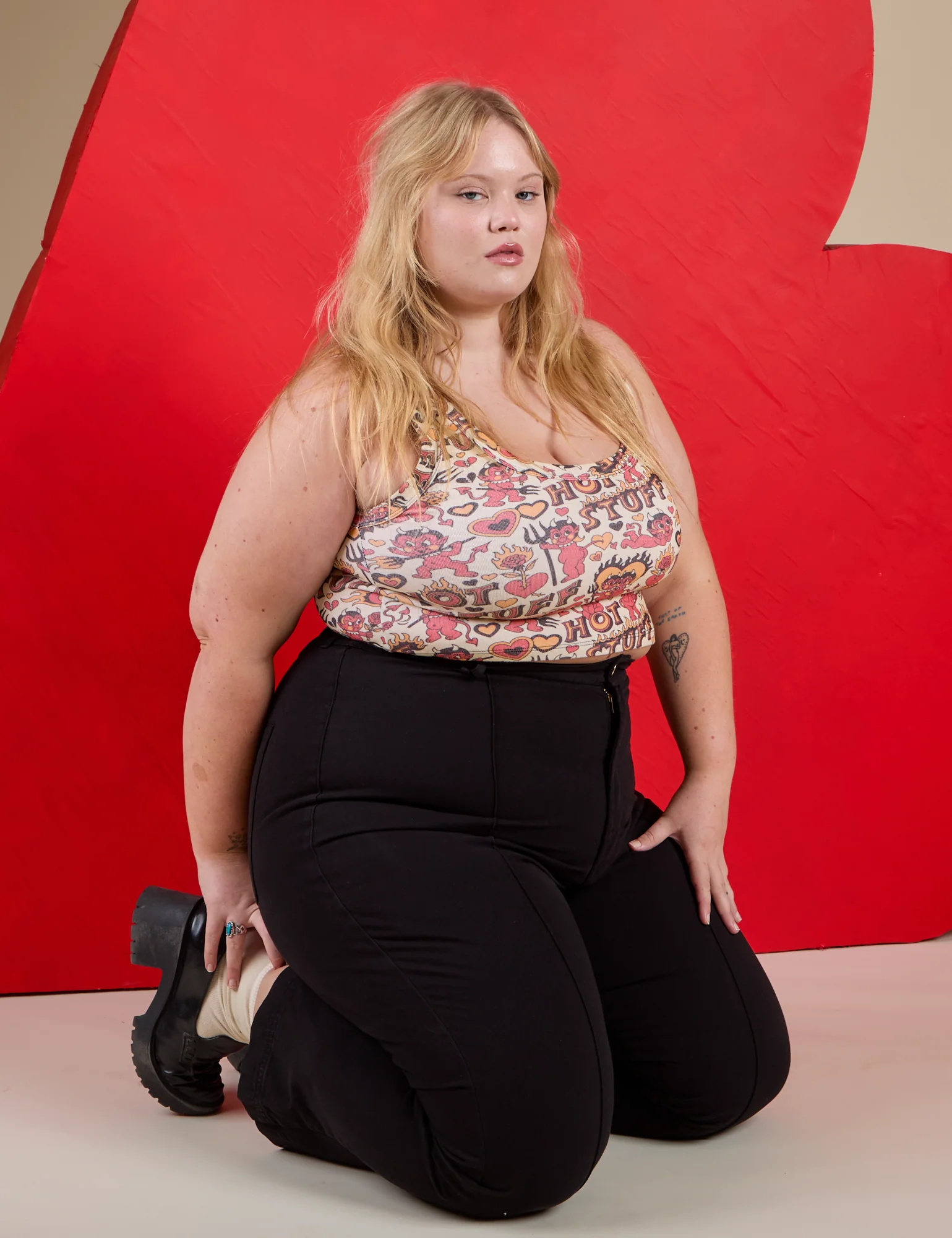 SIBLINGS - Valentine Cropped Tank Top