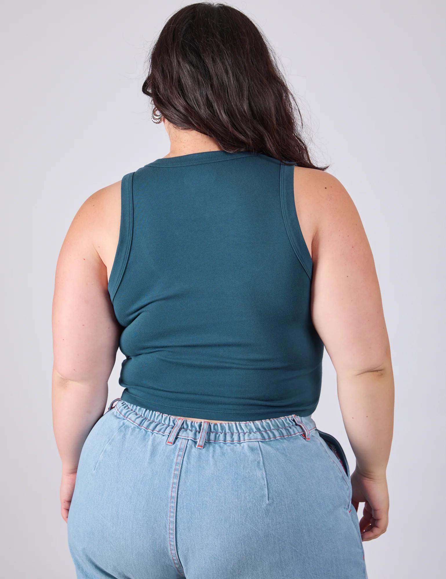 Cropped Tank Top - Lagoon - Image 11