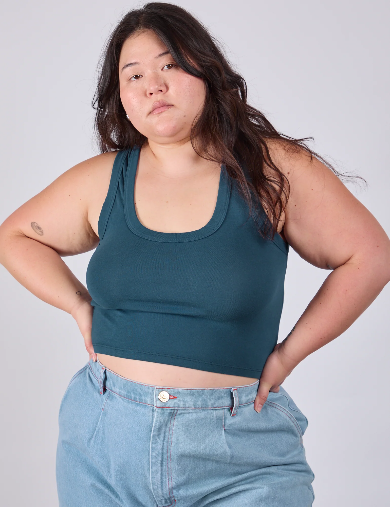 Cropped Tank Top - Lagoon - Image 13