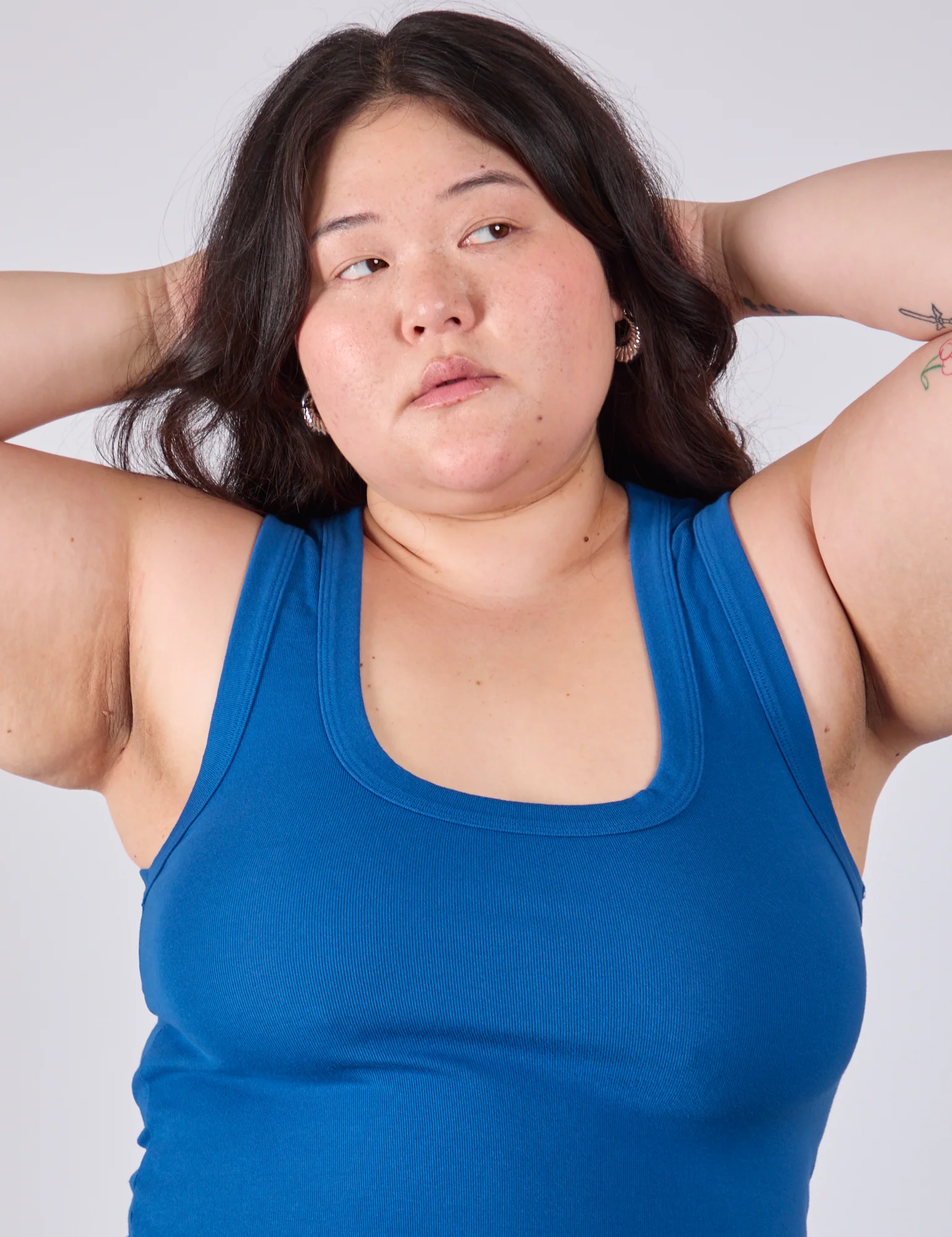 Cropped Tank Top - Royal Blue - Image 11