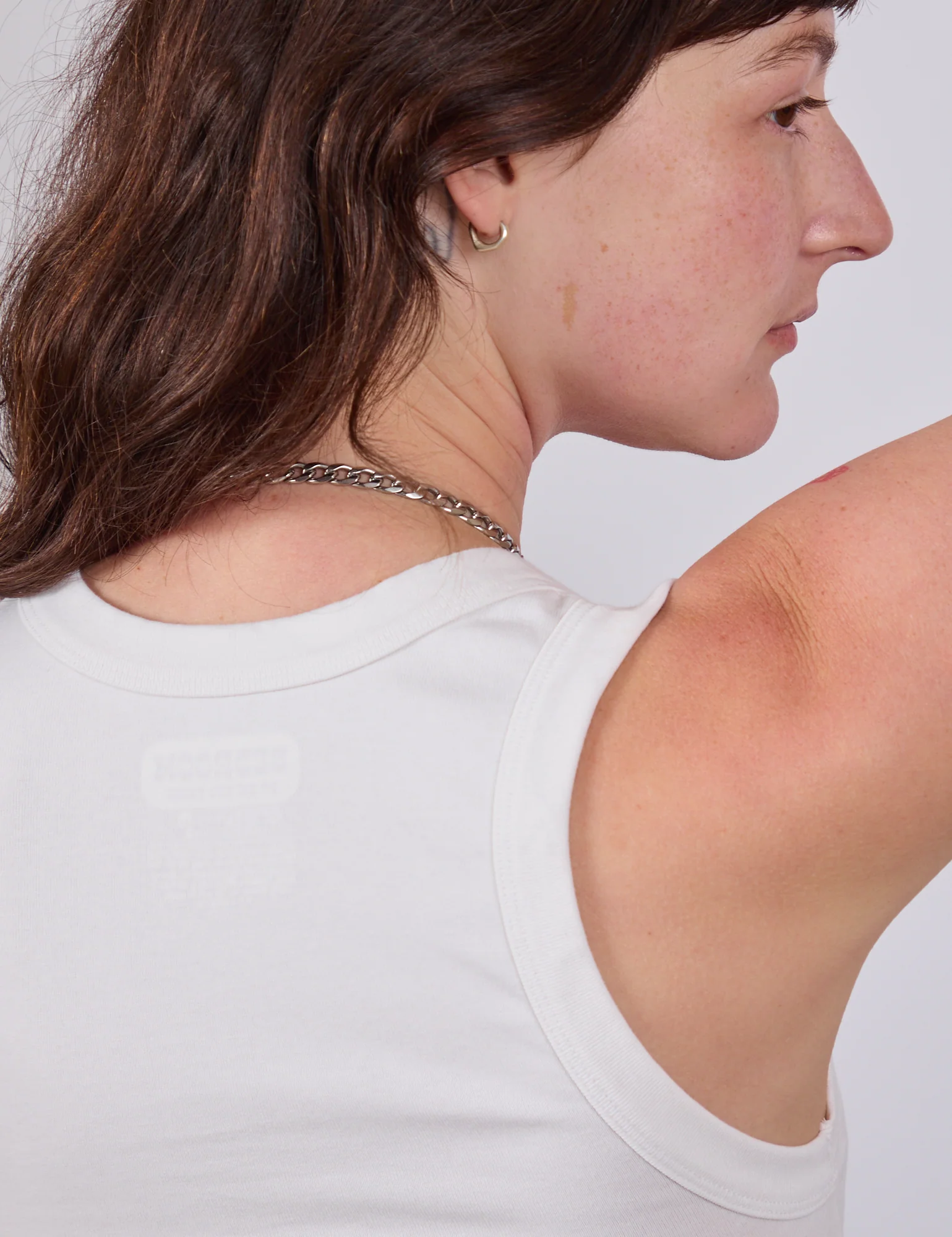 Cropped Tank Top - Vintage Tee White - Image 7