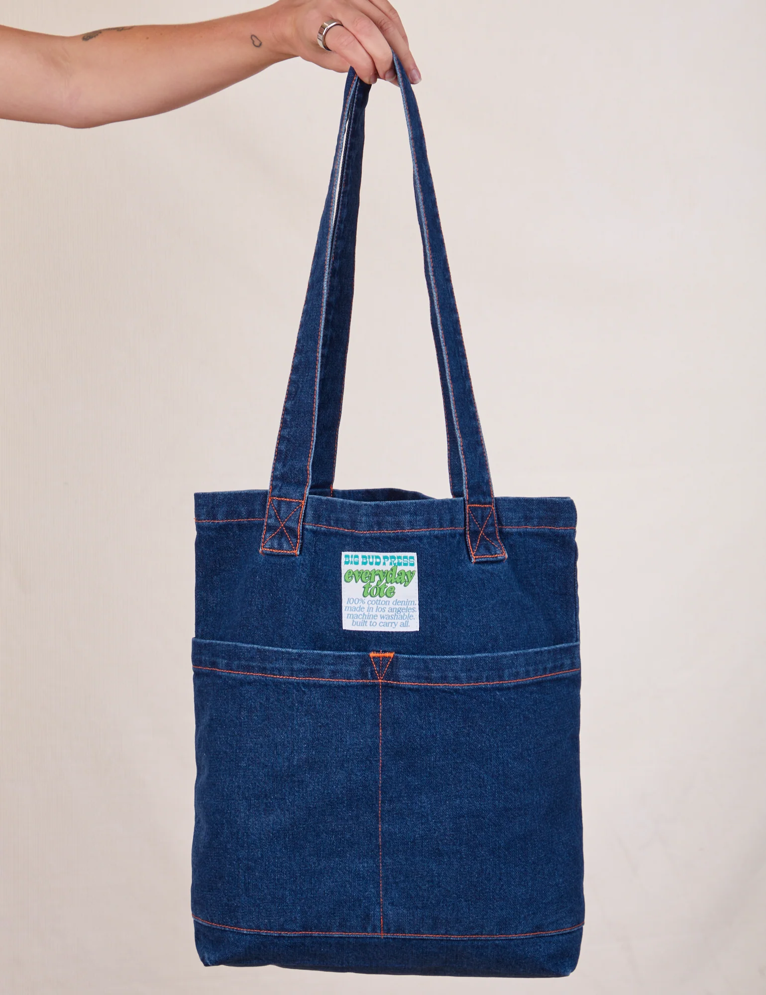 Denim Everyday Tote Bag - Image 8