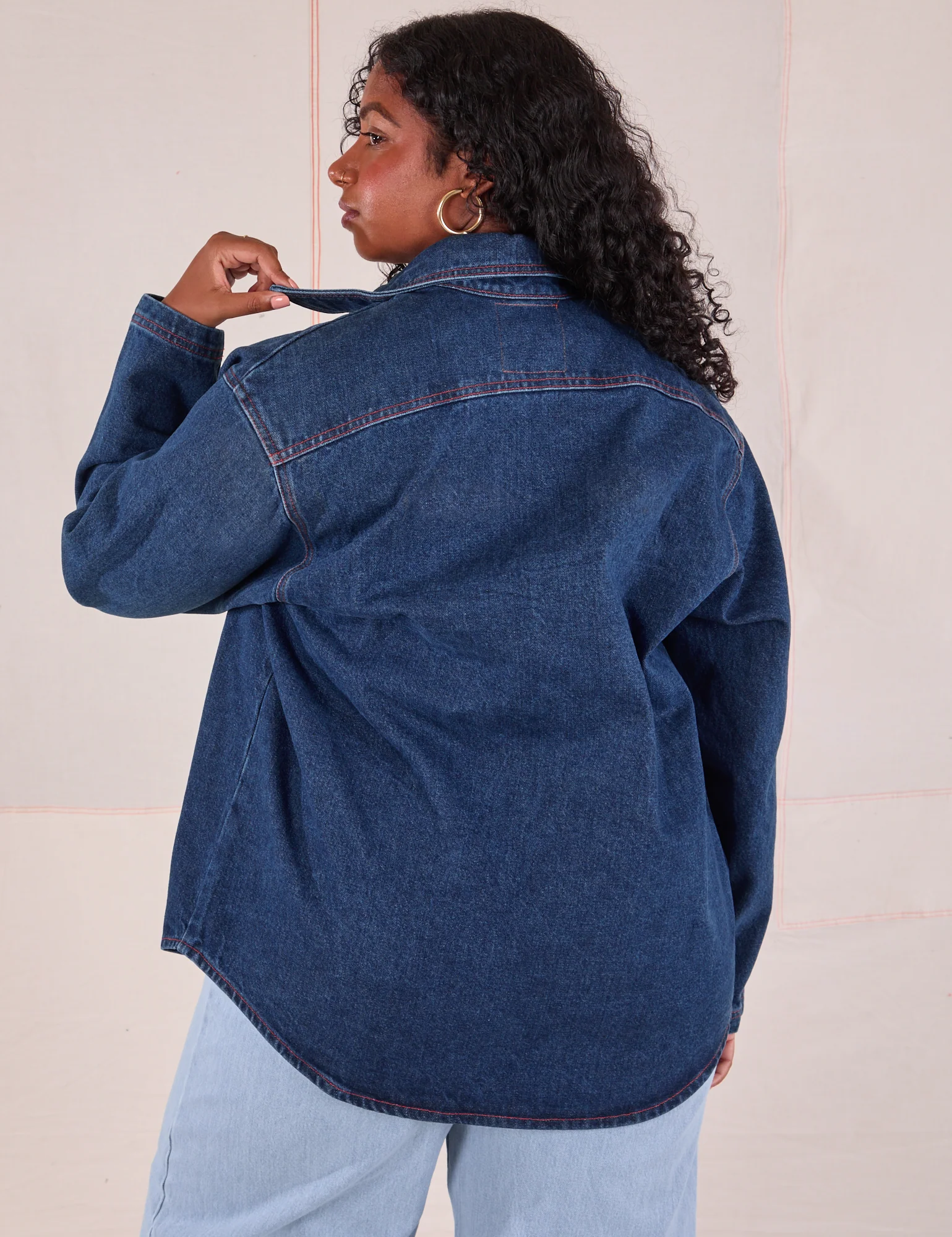 Denim Overshirt - Dark Wash - Image 15