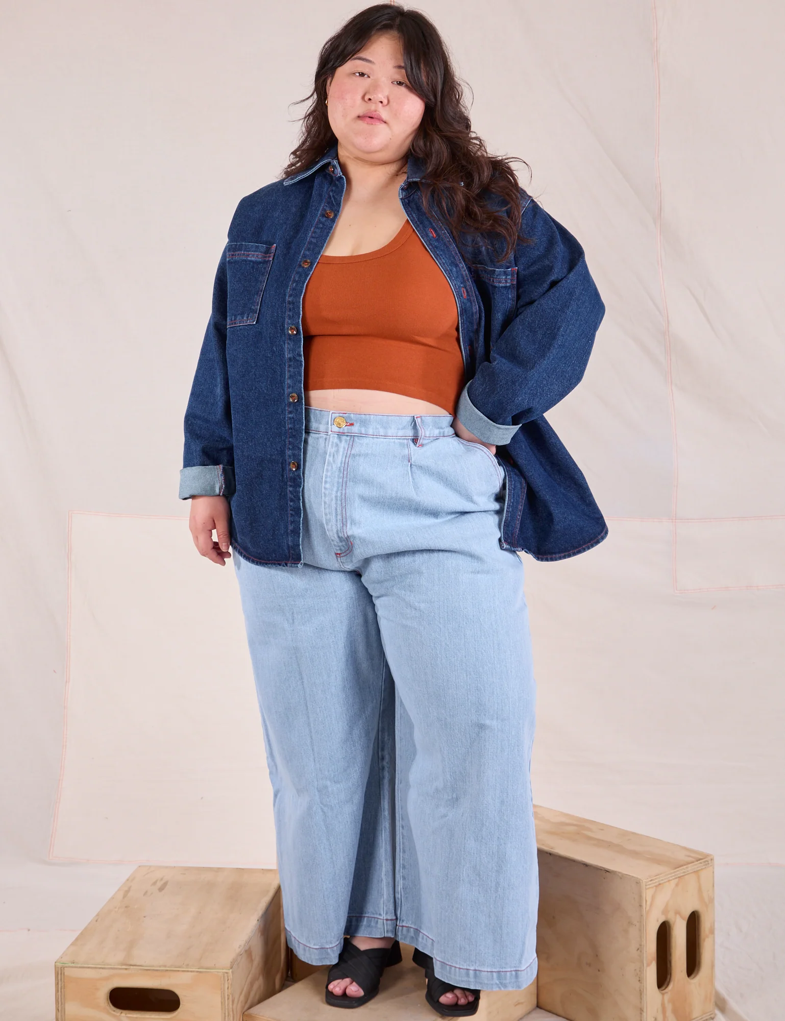 Denim Overshirt - Dark Wash - Image 19