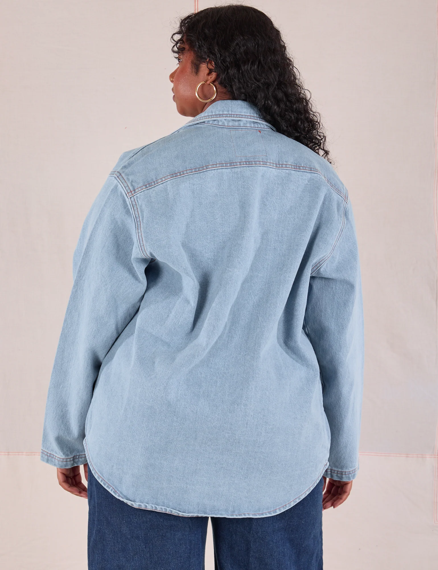 Denim Overshirt - Light Wash - Image 23
