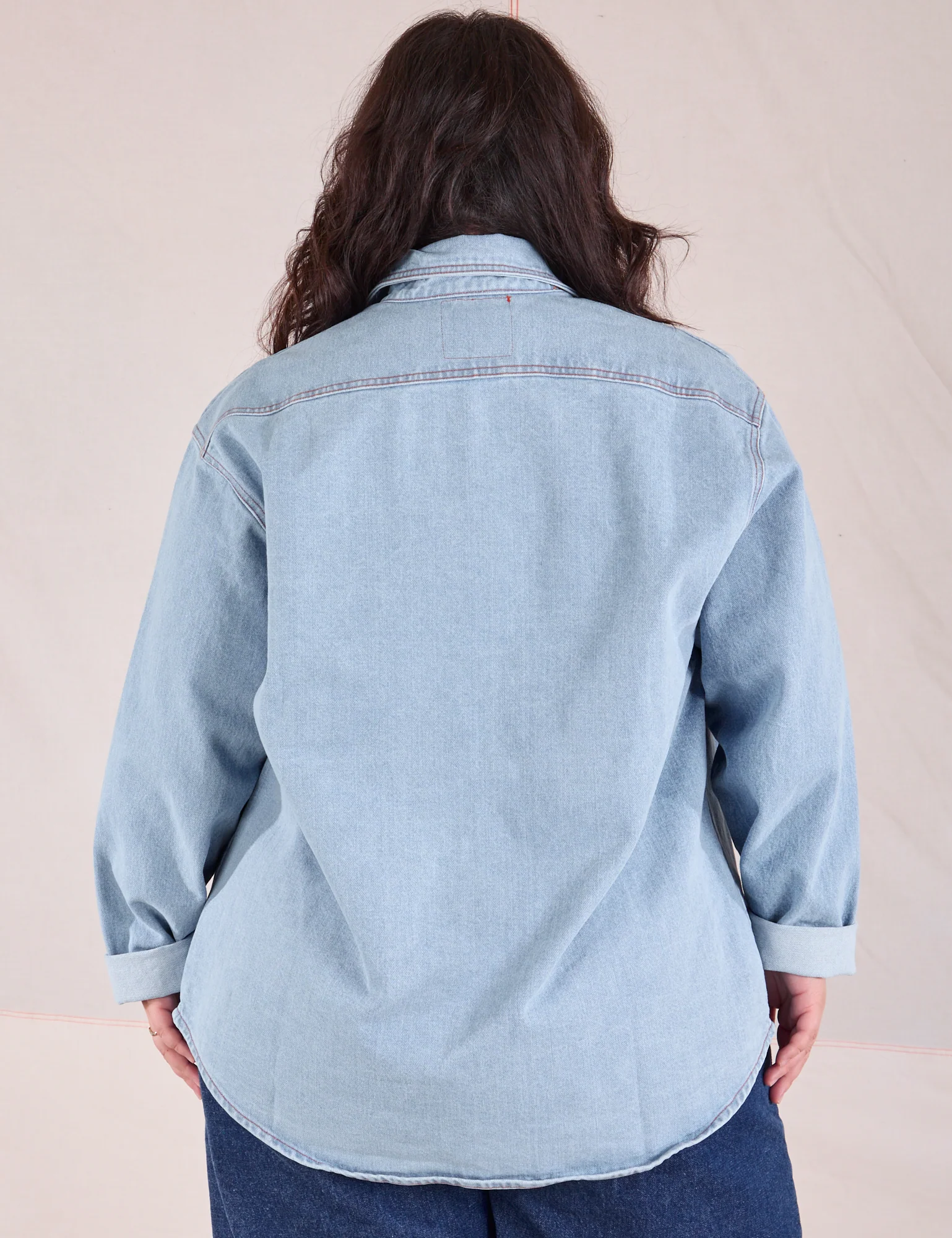 Denim Overshirt - Light Wash - Image 30