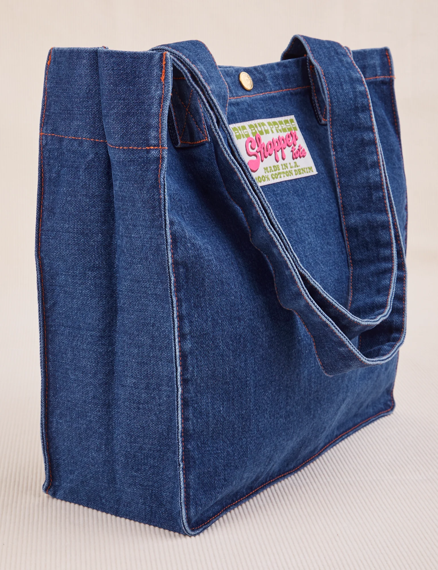 Denim Shopper Tote Bag - Image 10