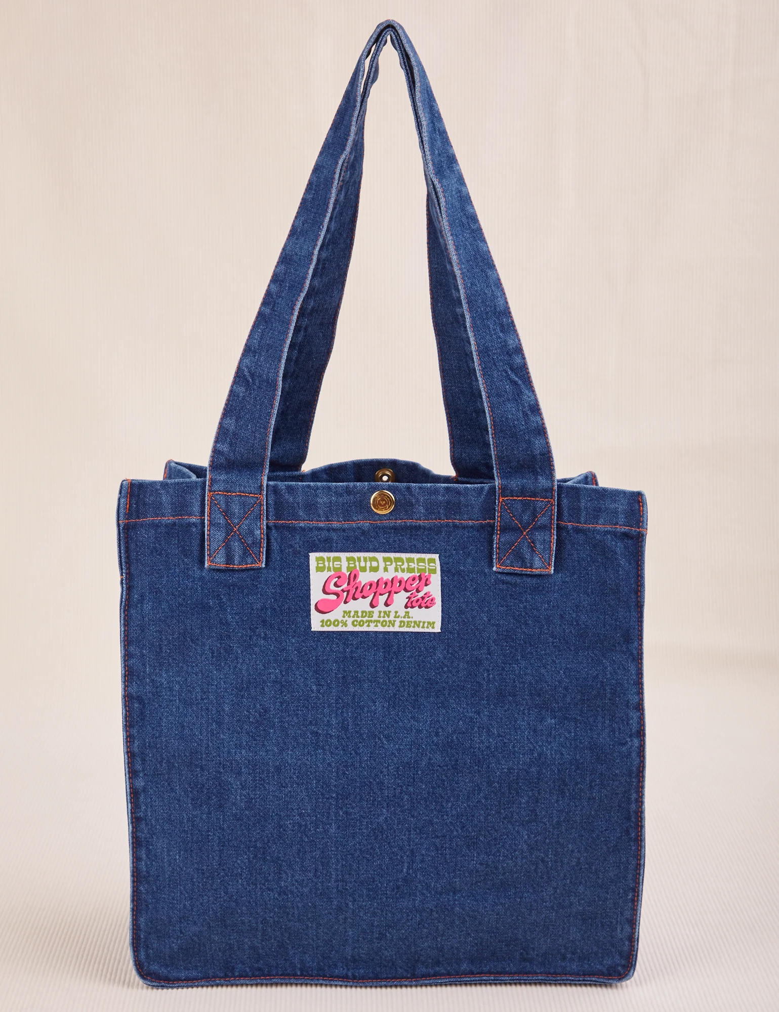 Denim Shopper Tote Bag - Image 11
