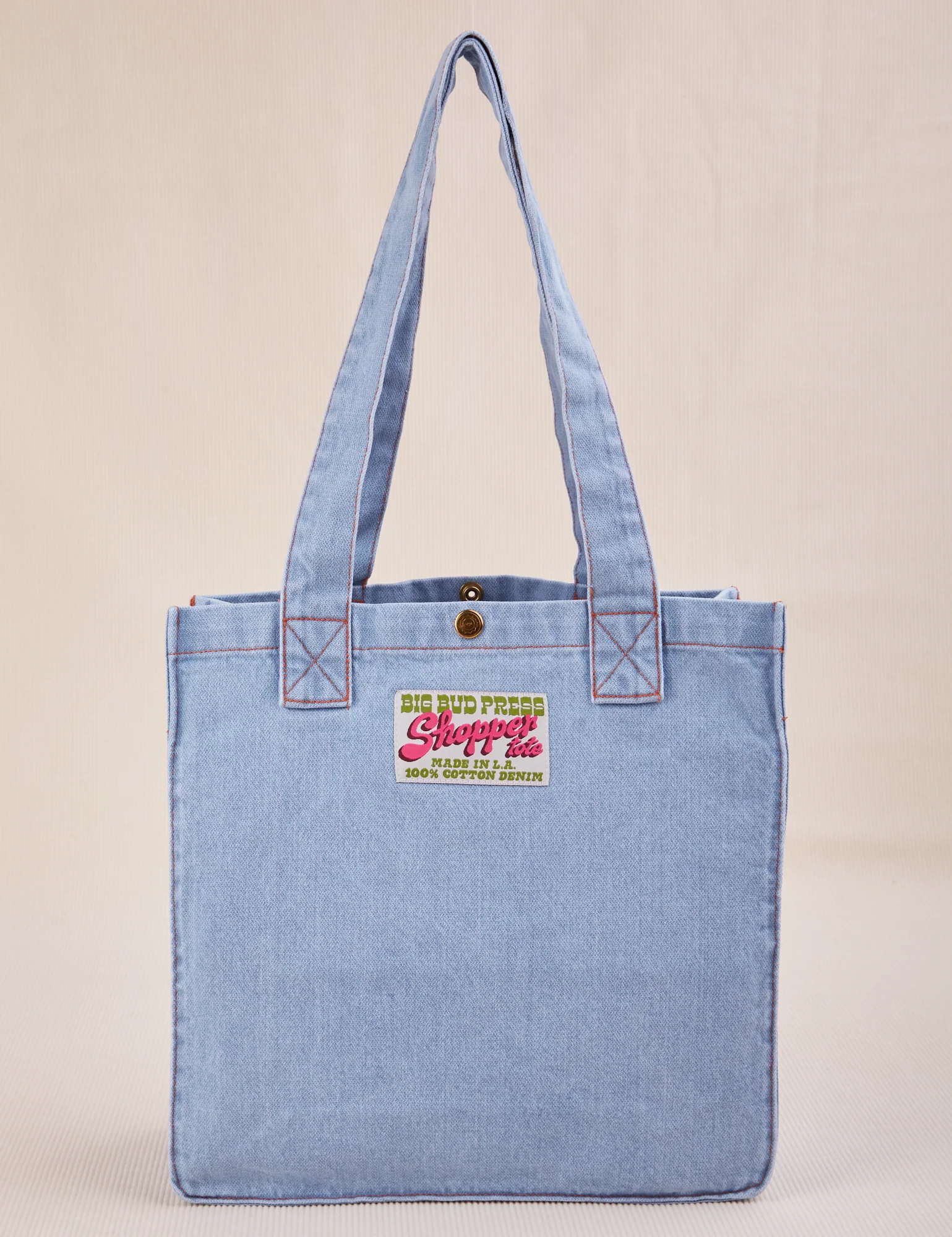 Denim Shopper Tote Bag - Image 5