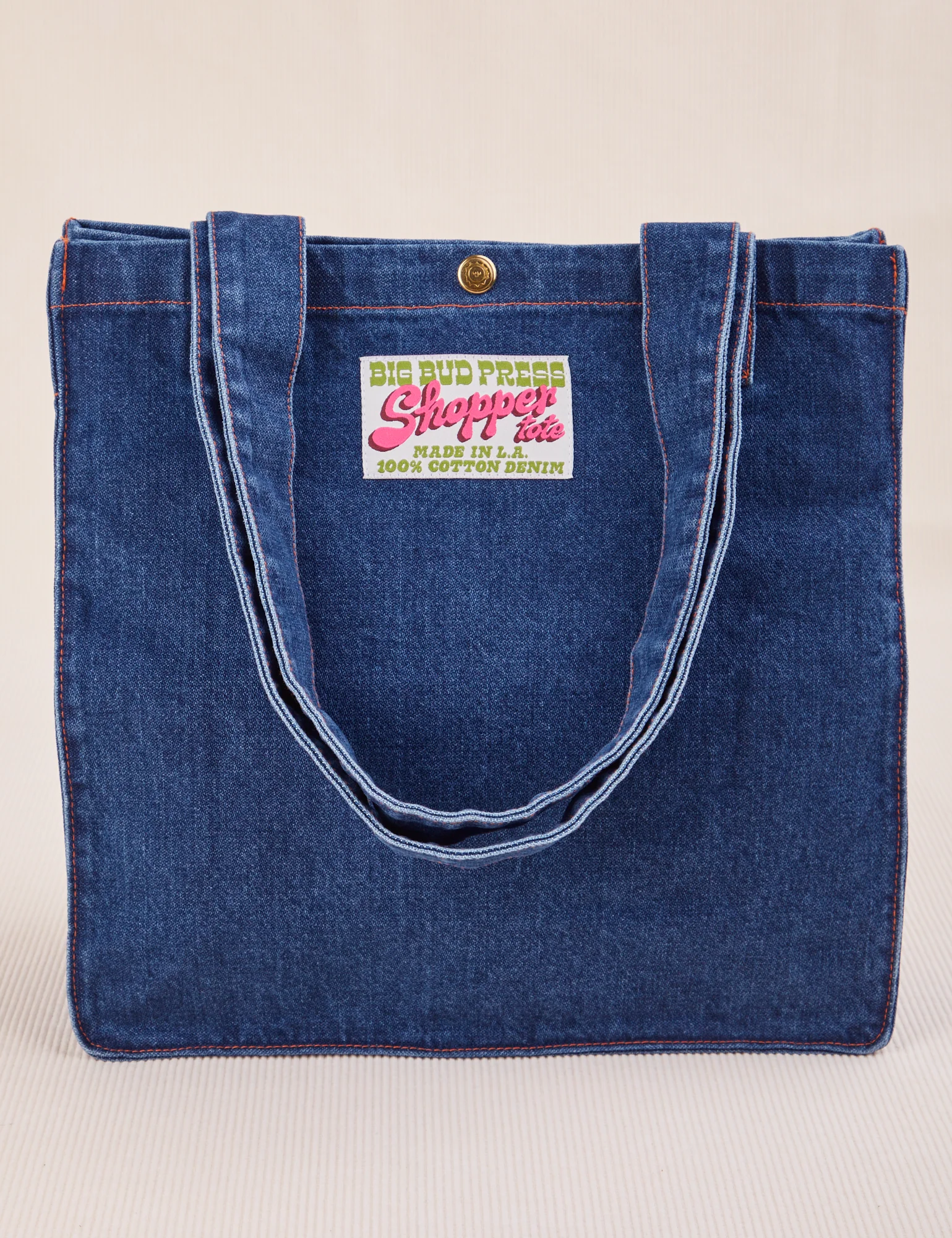 Denim Shopper Tote Bag - Image 8