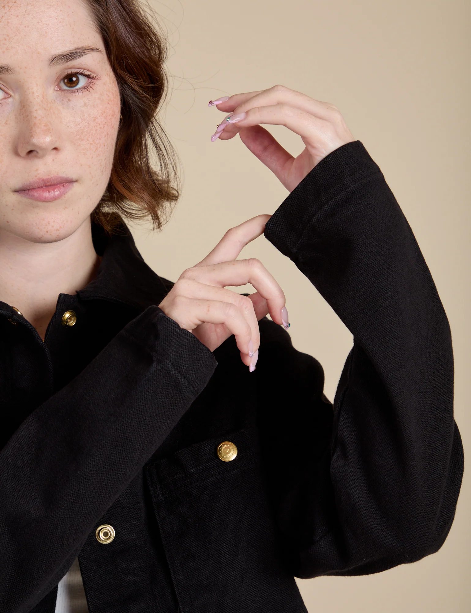 Denim Work Jacket - Basic Black - Image 20