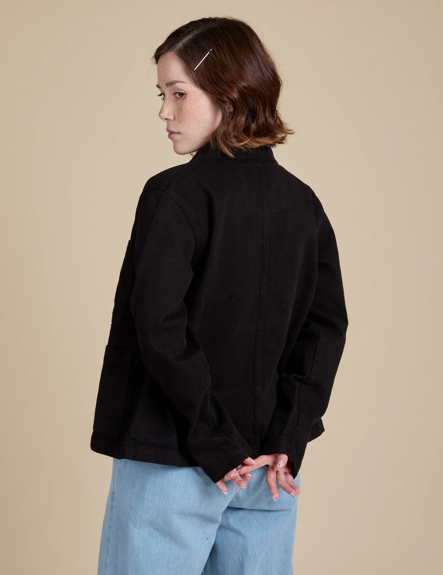 Denim Work Jacket - Basic Black - Image 22