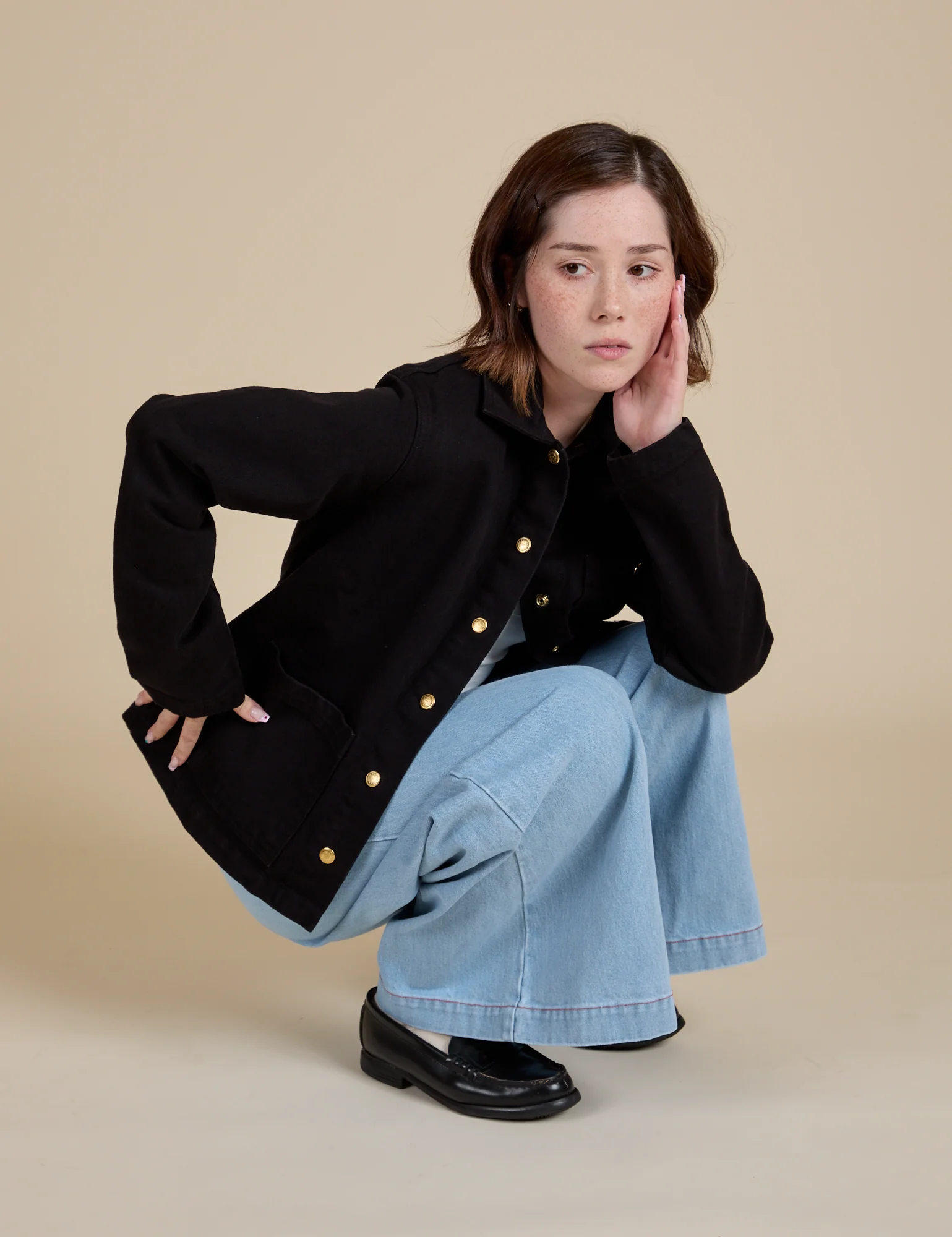 Denim Work Jacket - Basic Black - Image 23