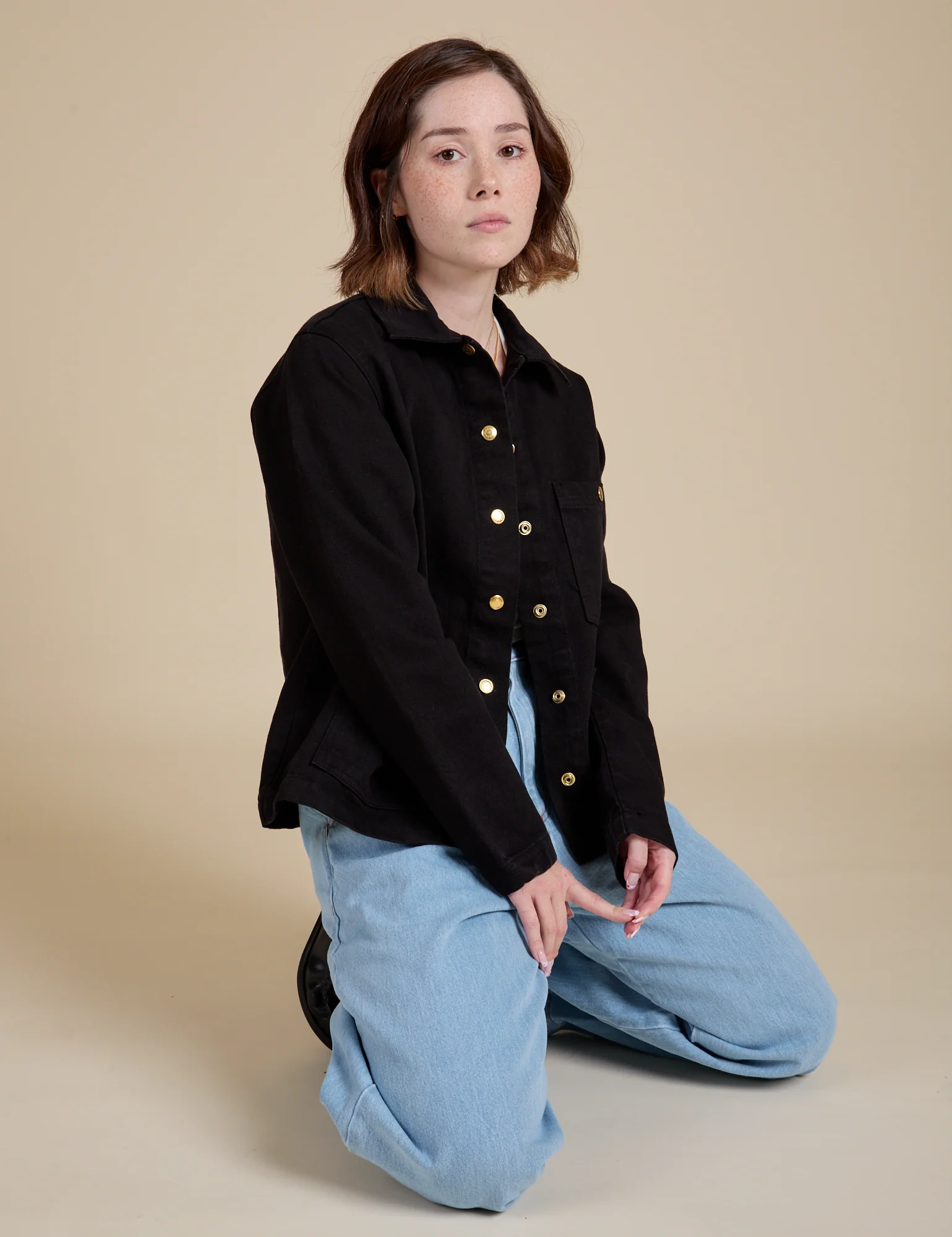 Denim Work Jacket - Basic Black - Image 24