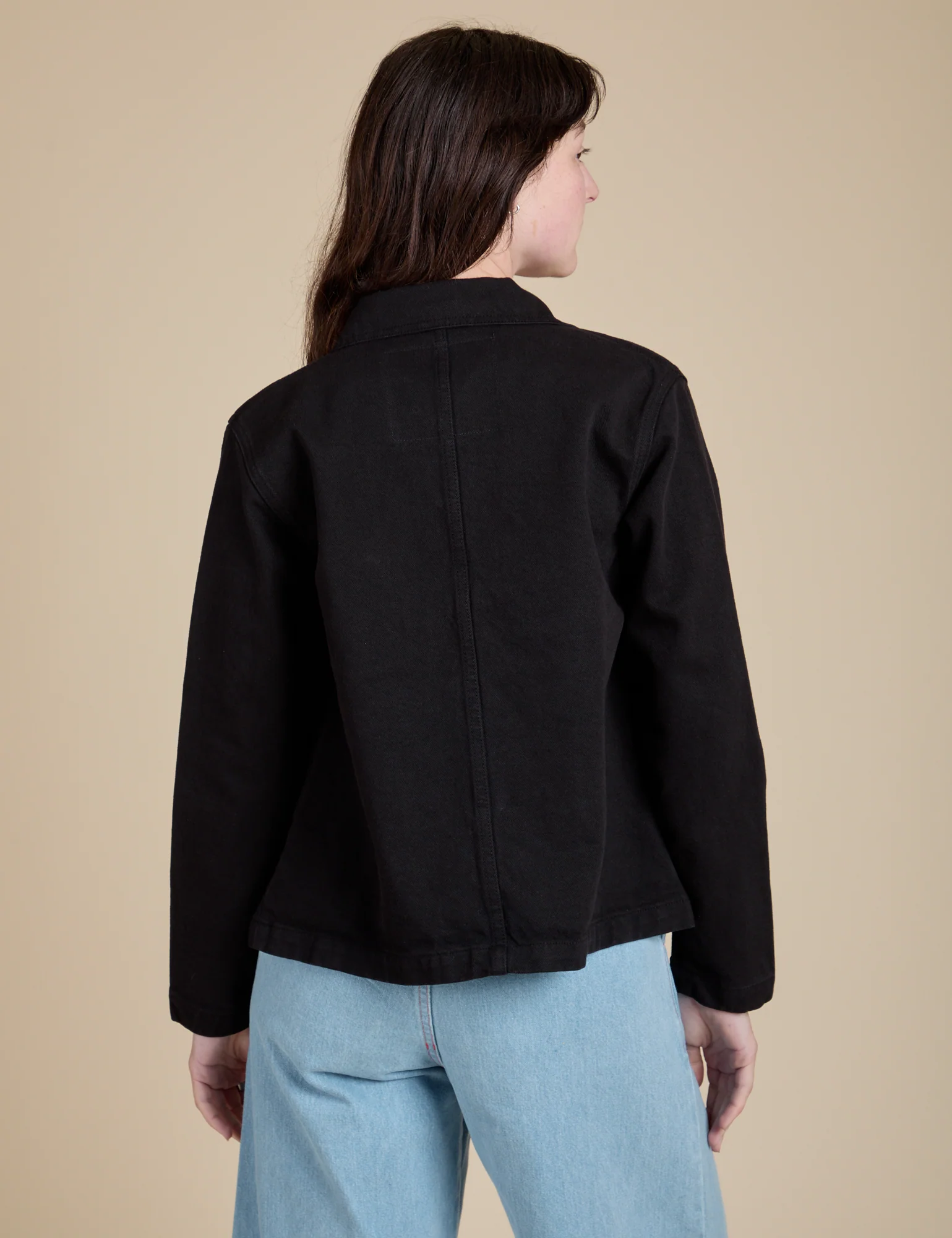 Denim Work Jacket - Basic Black - Image 8